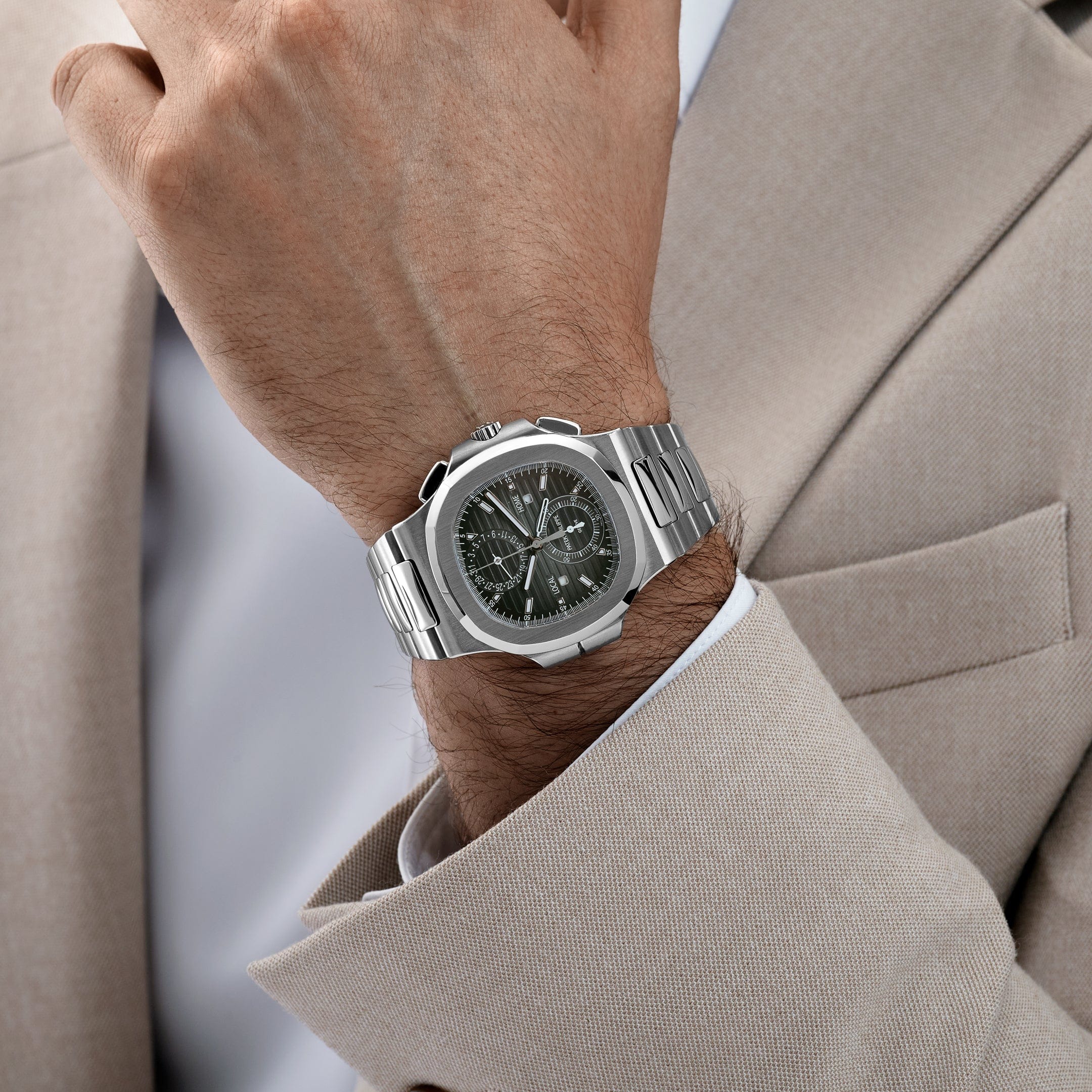 Patek Philippe Nautilus 5990/1A-001 'Travel Time' Chronograph Stainless Steel (2016)
