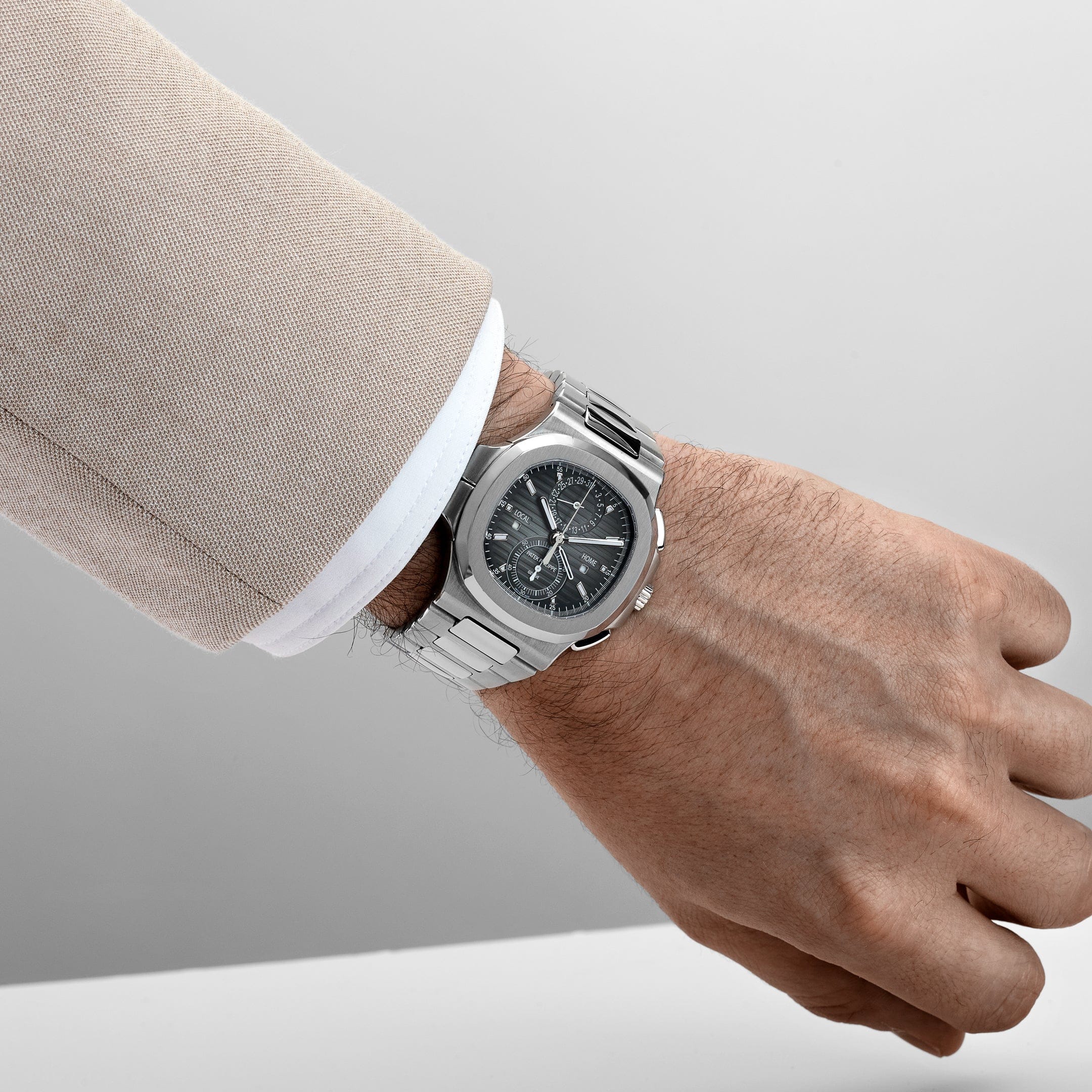 Patek Philippe Nautilus 5990/1A-001 'Travel Time' Chronograph Stainless Steel (2016)