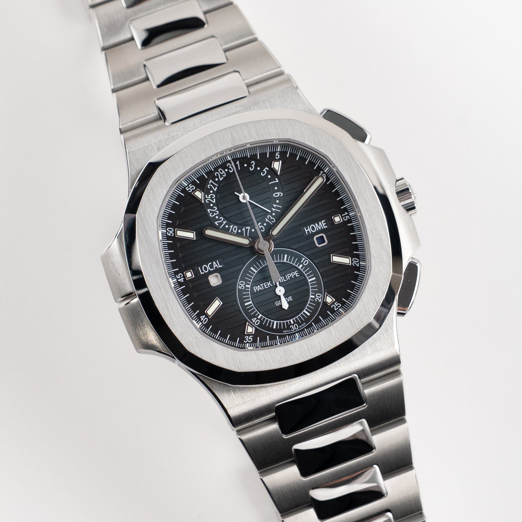 Patek Philippe Nautilus 5990/1A-011 'Travel Time' Flyback Chronograph Stainless Steel Blue Dial (2025)