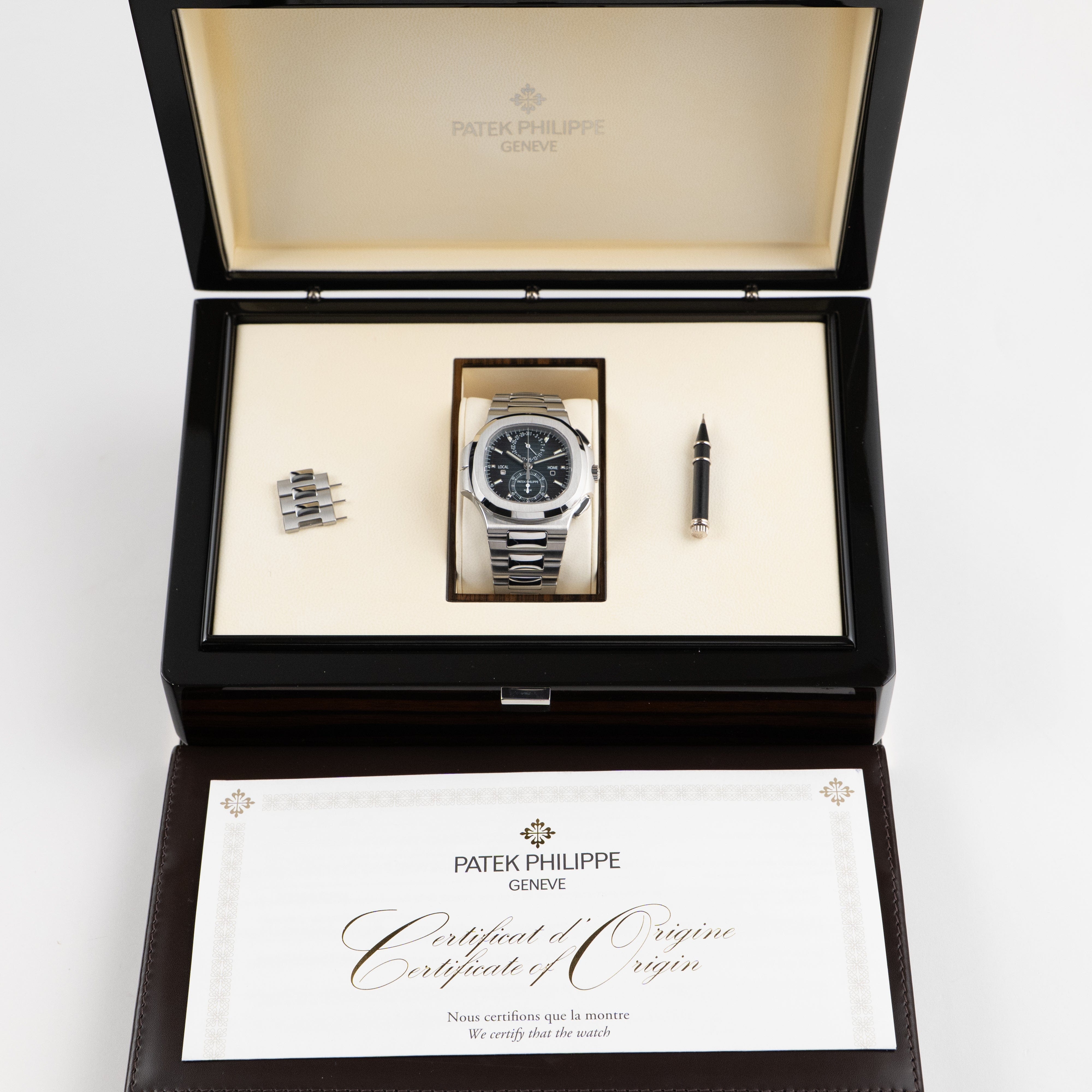 Patek Philippe Nautilus 5990/1A-011 'Travel Time' Flyback Chronograph Stainless Steel Blue Dial (2025)