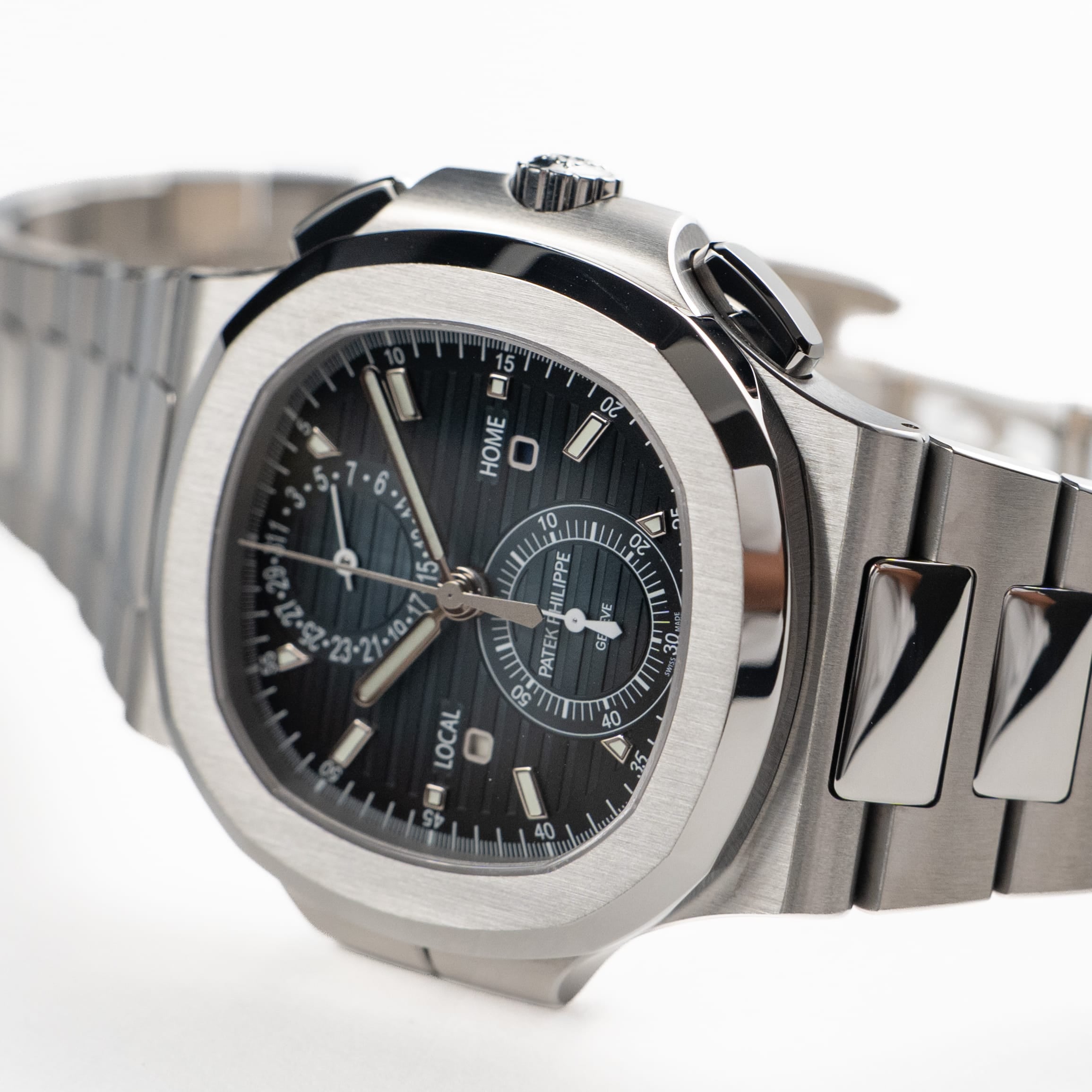 Patek Philippe Nautilus 5990/1A-011 'Travel Time' Flyback Chronograph Stainless Steel Blue Dial (2025)