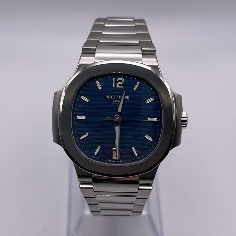 Luxury Watch Patek Philippe Ladies Nautilus Blue Dial 7118/1A-001 Wrist Aficionado