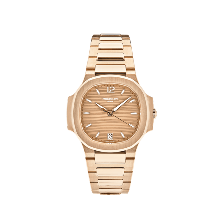 Patek Philippe Nautilus 7118/1R-010 'Ladies' Date Rose Gold Champagne Golden Dial (2024)