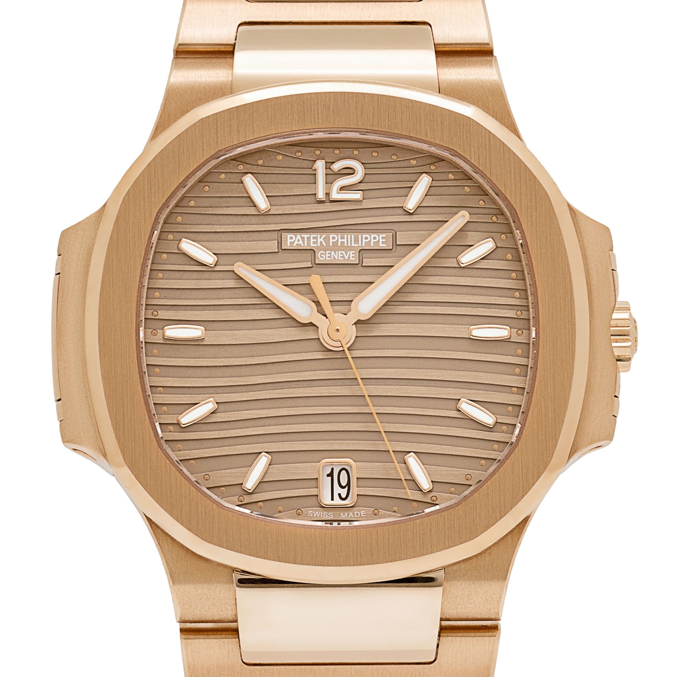 Patek Philippe Nautilus 7118/1R-010 'Ladies' Rose Gold Champagne Golden Dial (2021)