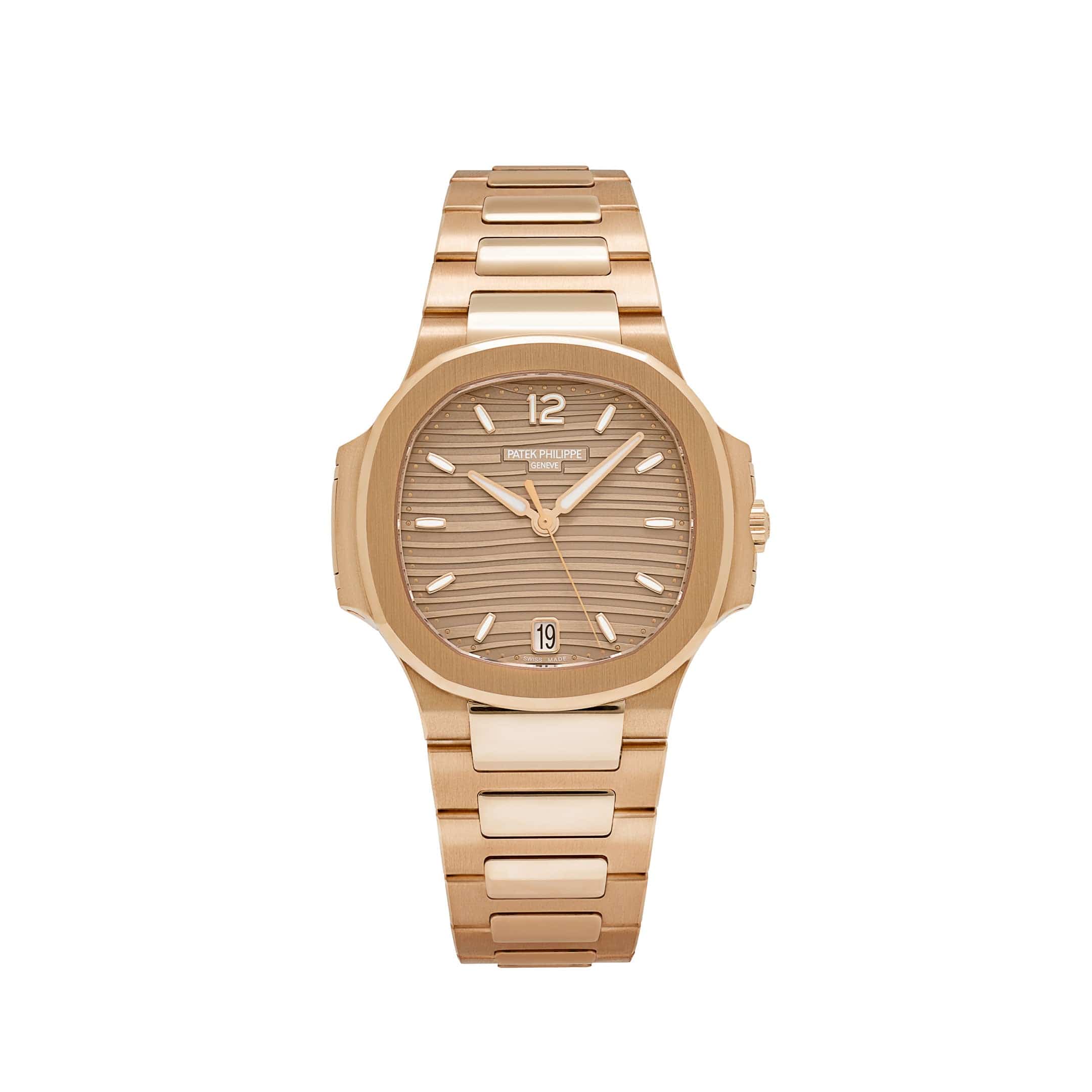 Patek Philippe Nautilus 7118/1R-010 'Ladies' Rose Gold Champagne Golden Dial (2025)