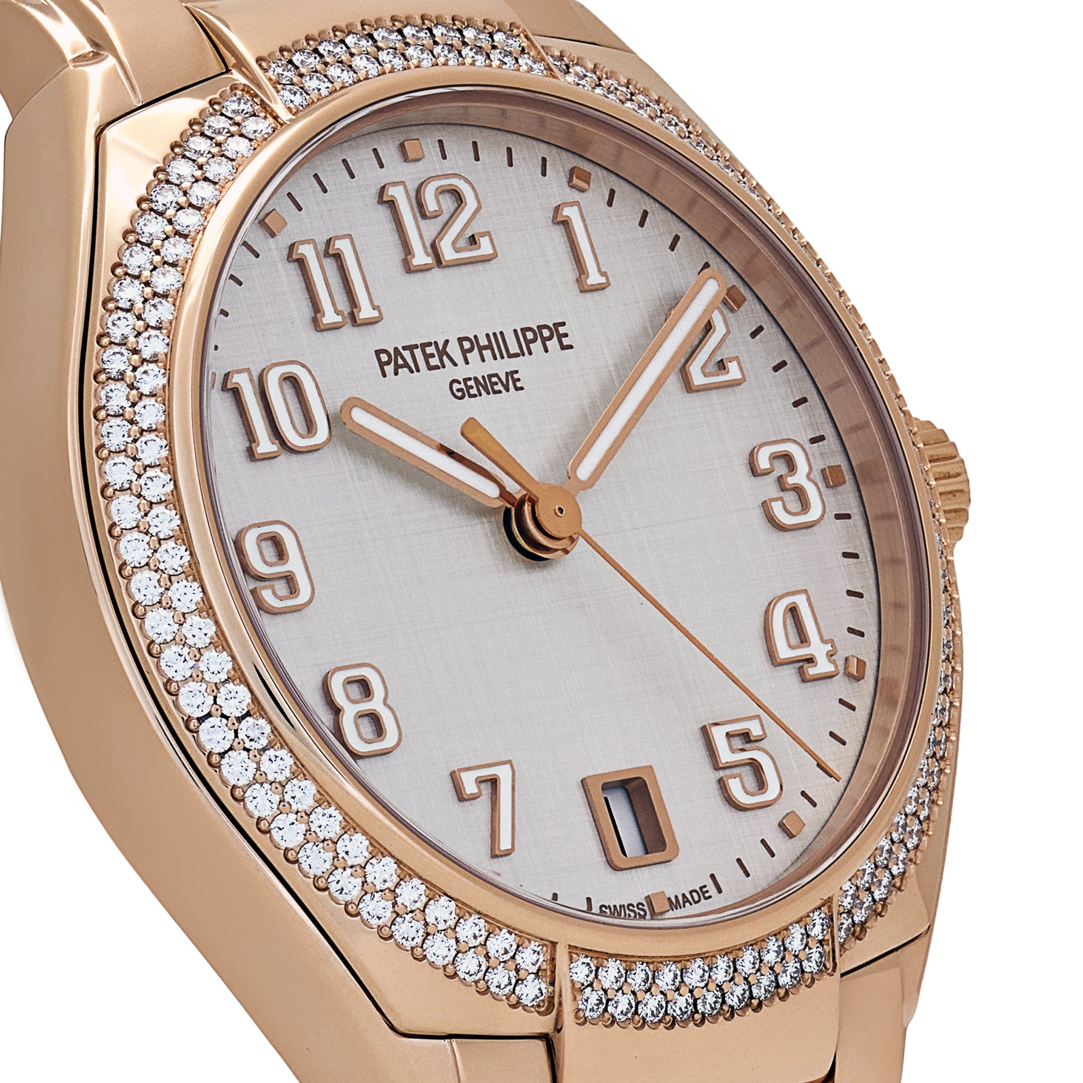 Patek Philippe Twenty-4 7300/1200R-010 Rose Gold Silver Dial