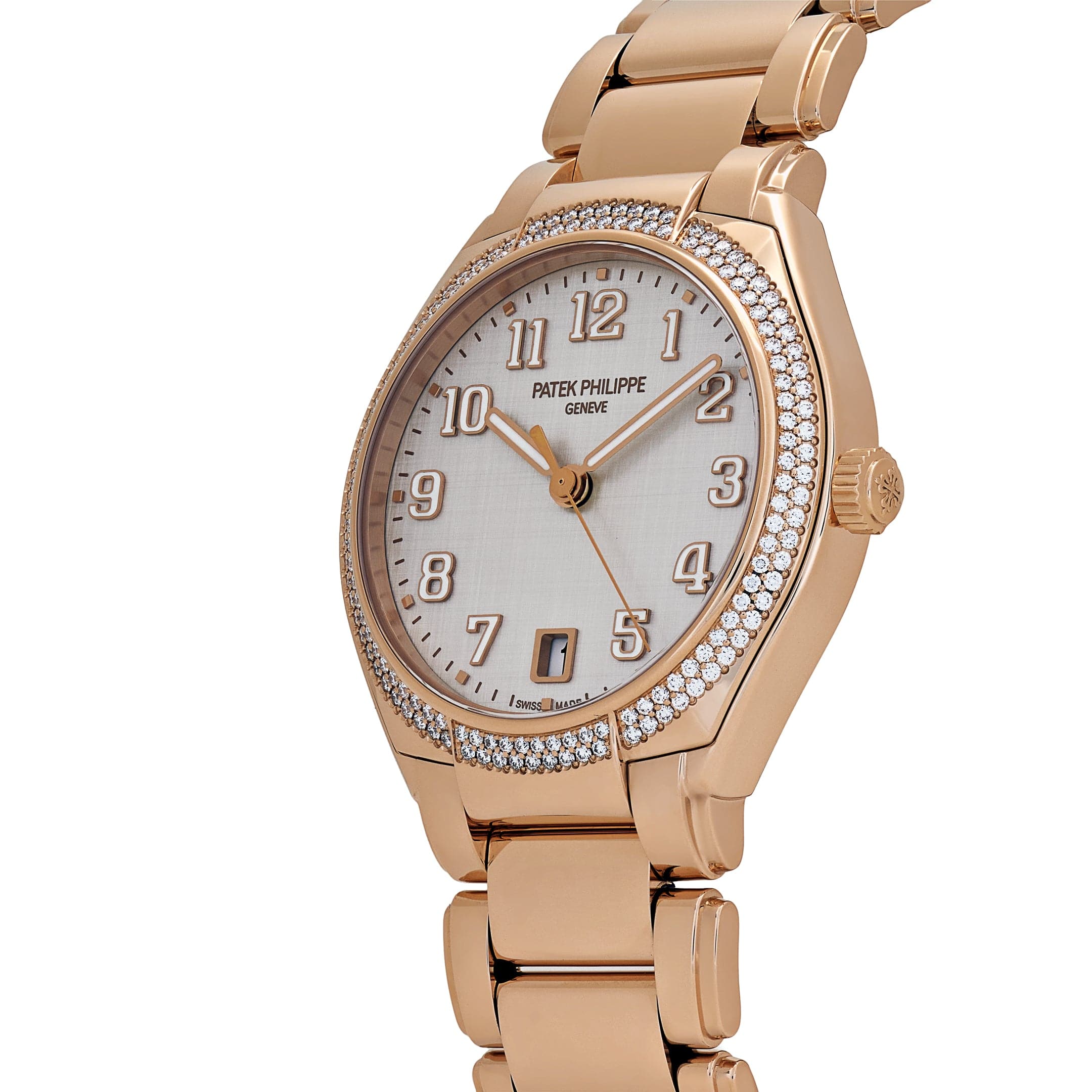 Patek Philippe Twenty-4 7300/1200R-010 Rose Gold Silver Dial