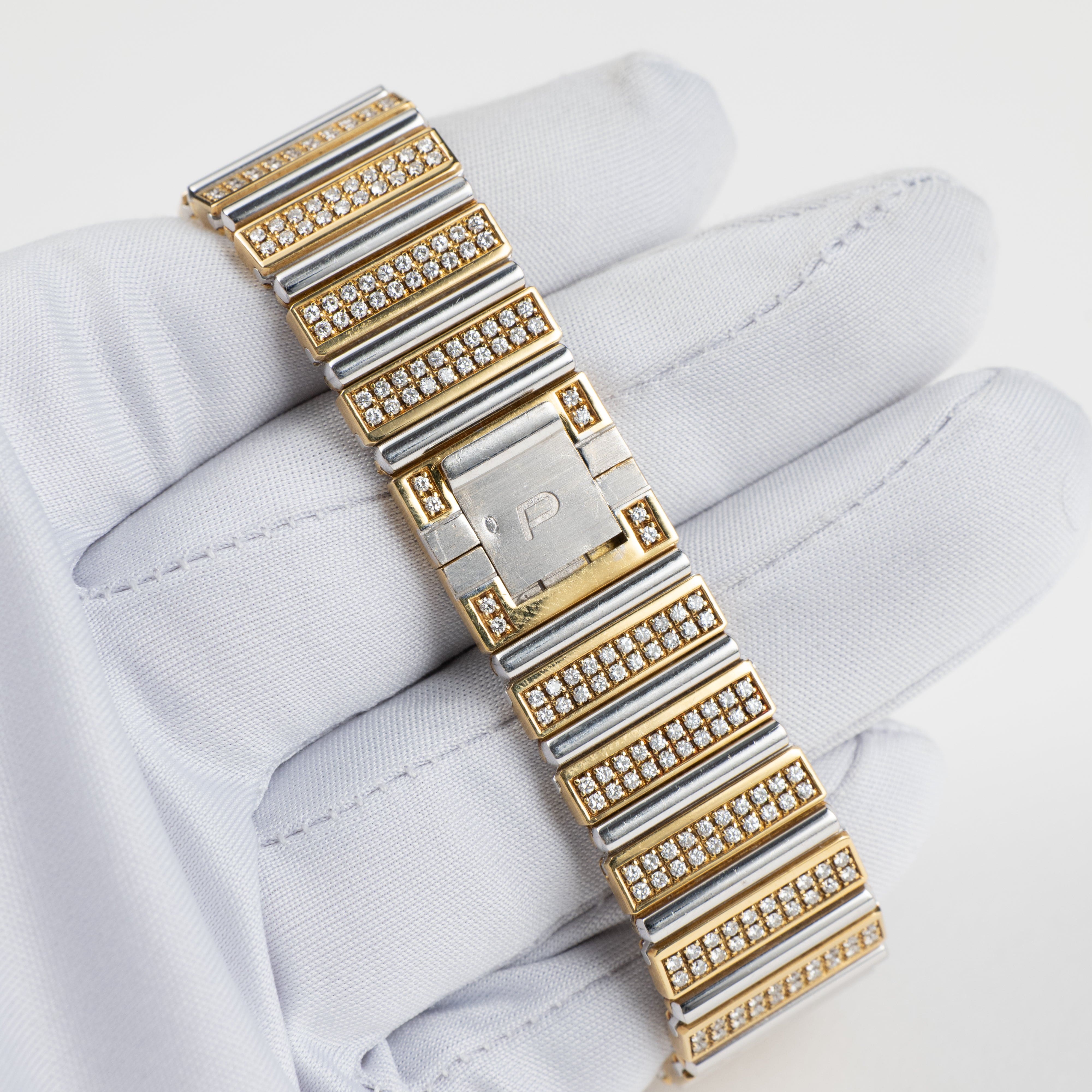 Piaget Polo 813C725 Yellow Gold White Gold Diamonds Quartz