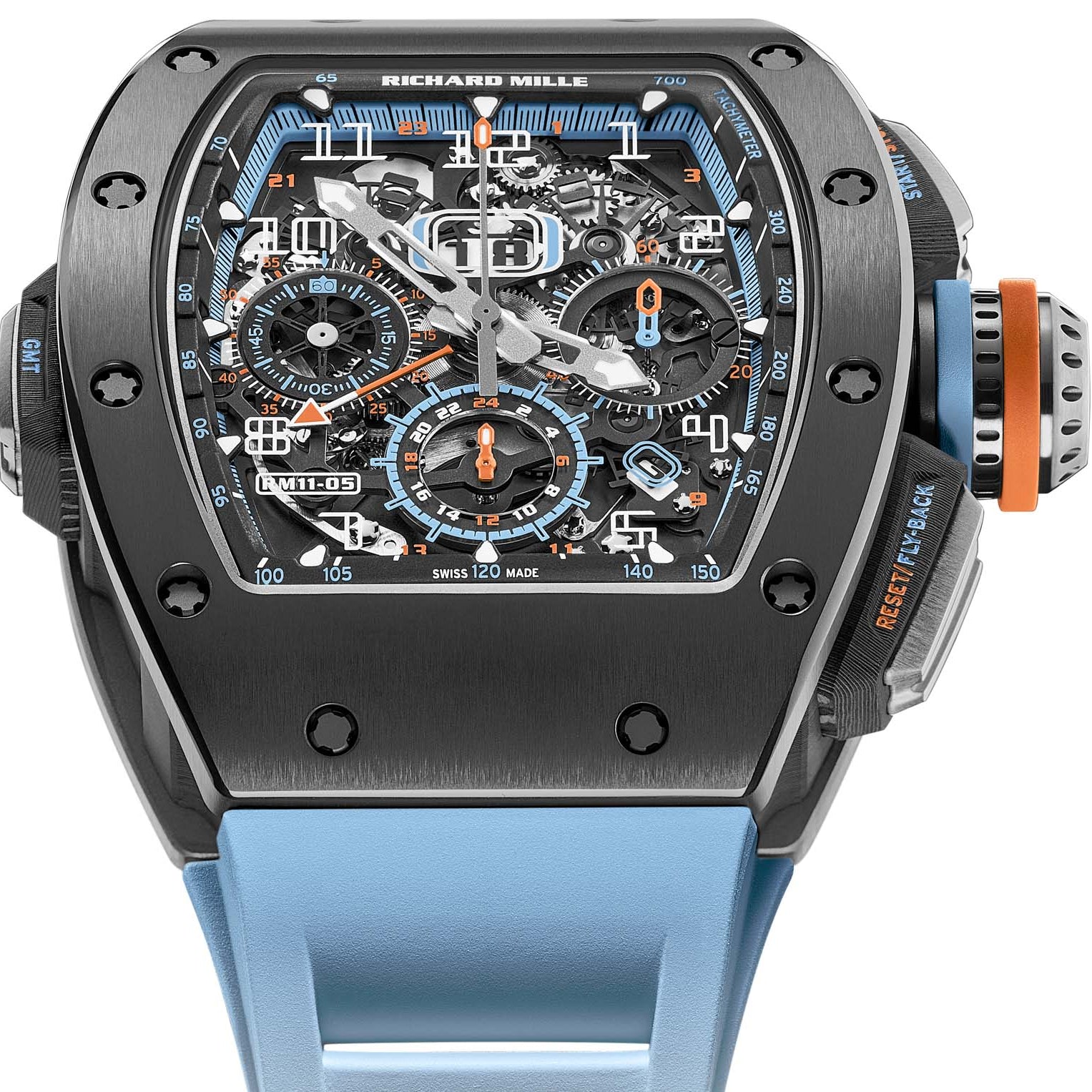 Richard Mille Automatic Winding Flyback Chronograph GMT RM11-05 Wrist Aficionado