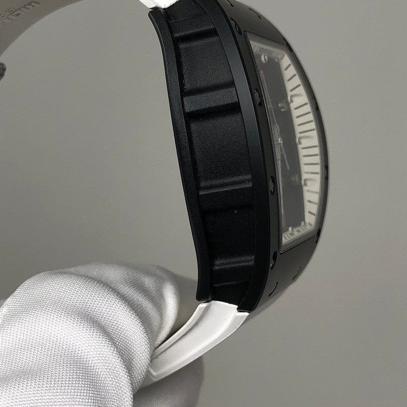 Luxury Watch Richard Mille Ceramic Bubba Watson White Drive (Americas) RM055 Wrist Aficionado