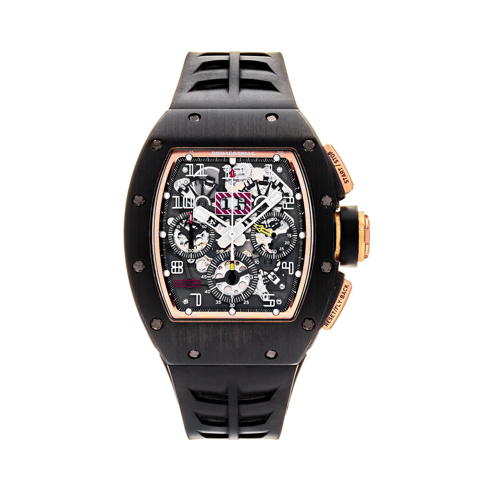 Richard Mille Felipe Massa Boutique Exclusive DLC Titanium Rose Gold RM011 Wrist Aficionado