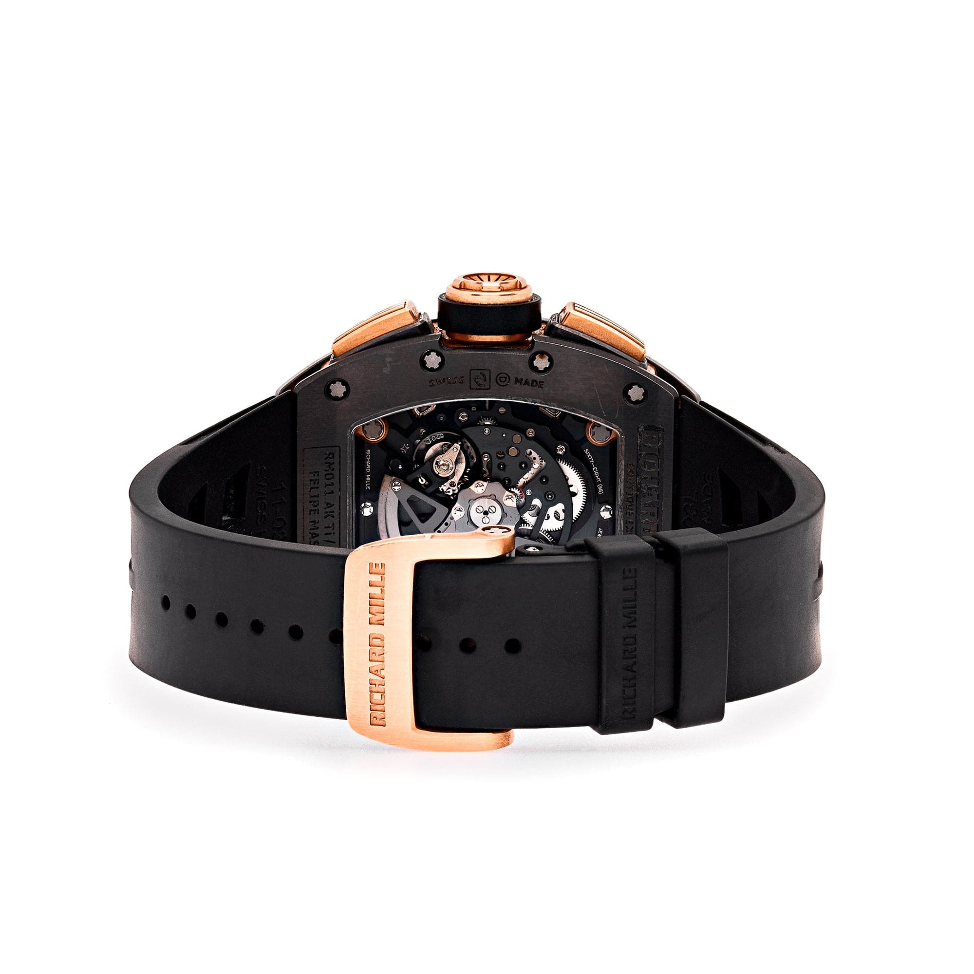 Richard Mille Felipe Massa Boutique Exclusive DLC Titanium Rose Gold RM011 Wrist Aficionado