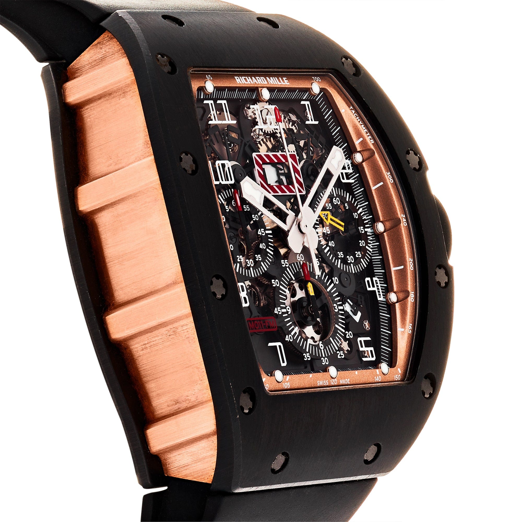 Richard Mille Felipe Massa Boutique Exclusive DLC Titanium Rose Gold RM011 Wrist Aficionado