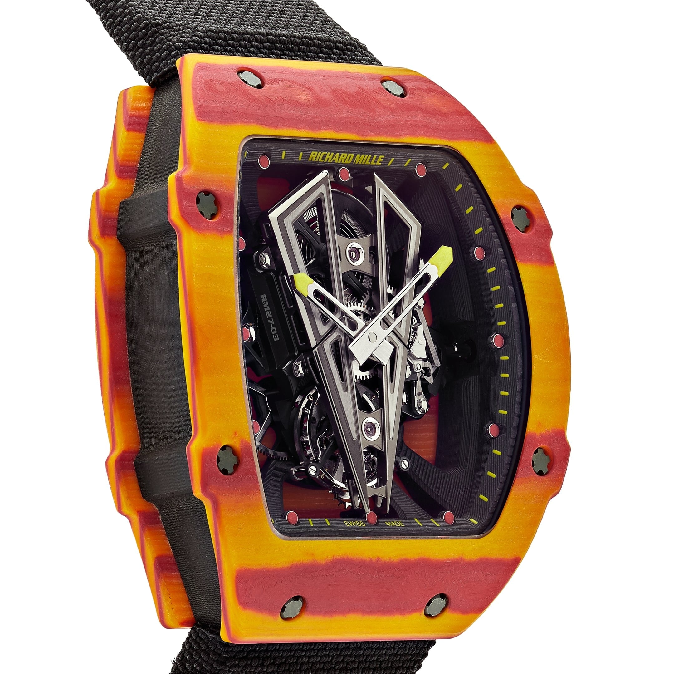 Richard Mille Rafael Nadal Tourbillon Carbon Limited Edition 50 Pieces RM27-03 Wrist Aficionado