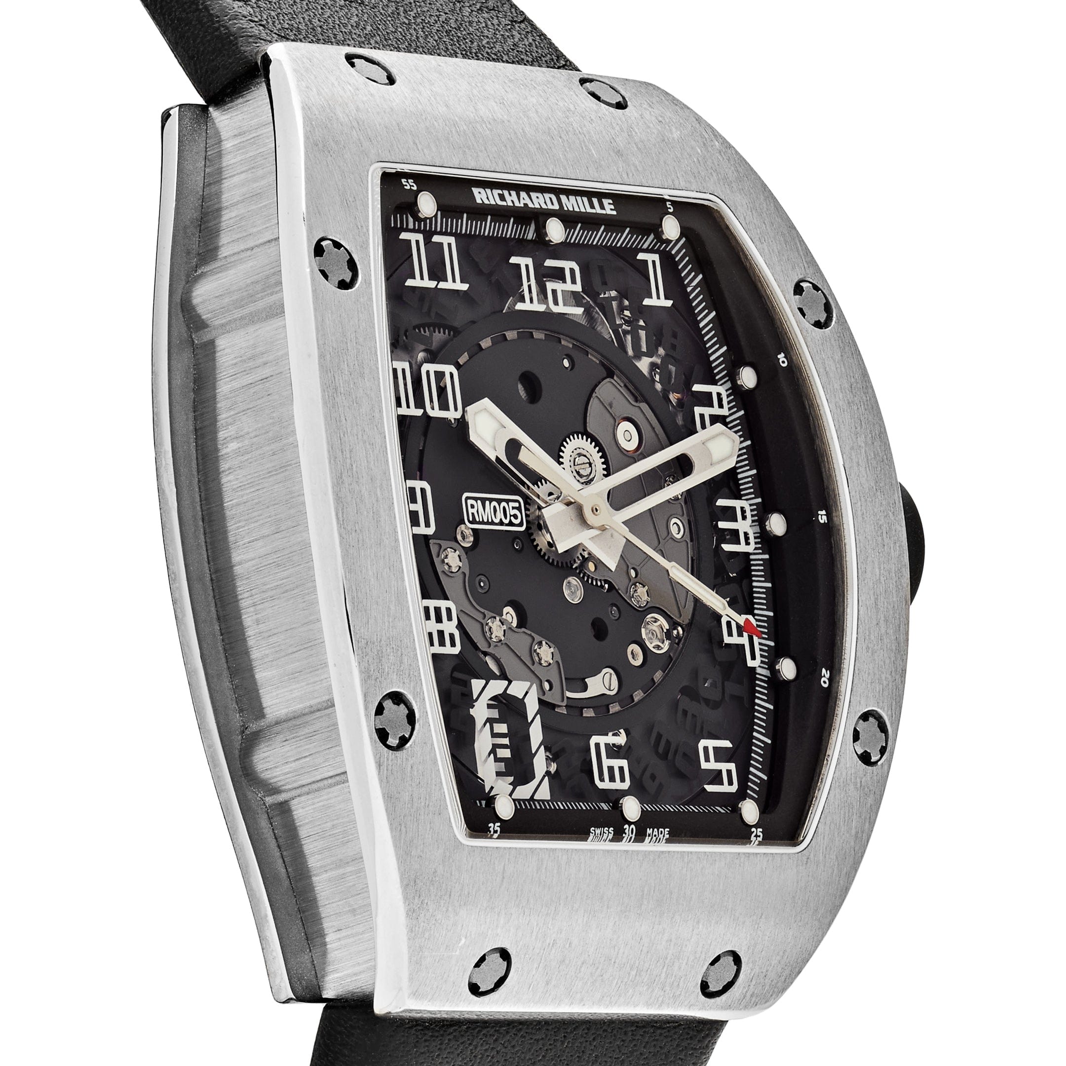 Luxury Watch Richard Mille White Gold RM005 Wrist Aficionado