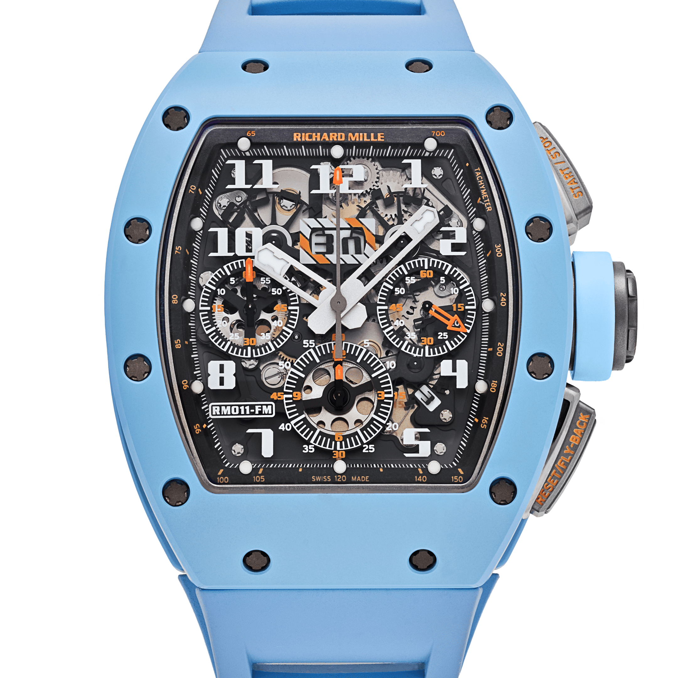 Richard Mille RM 011 Baby Blue Ceramic Felipe Massa Last Limited Edition of 50 (2019)