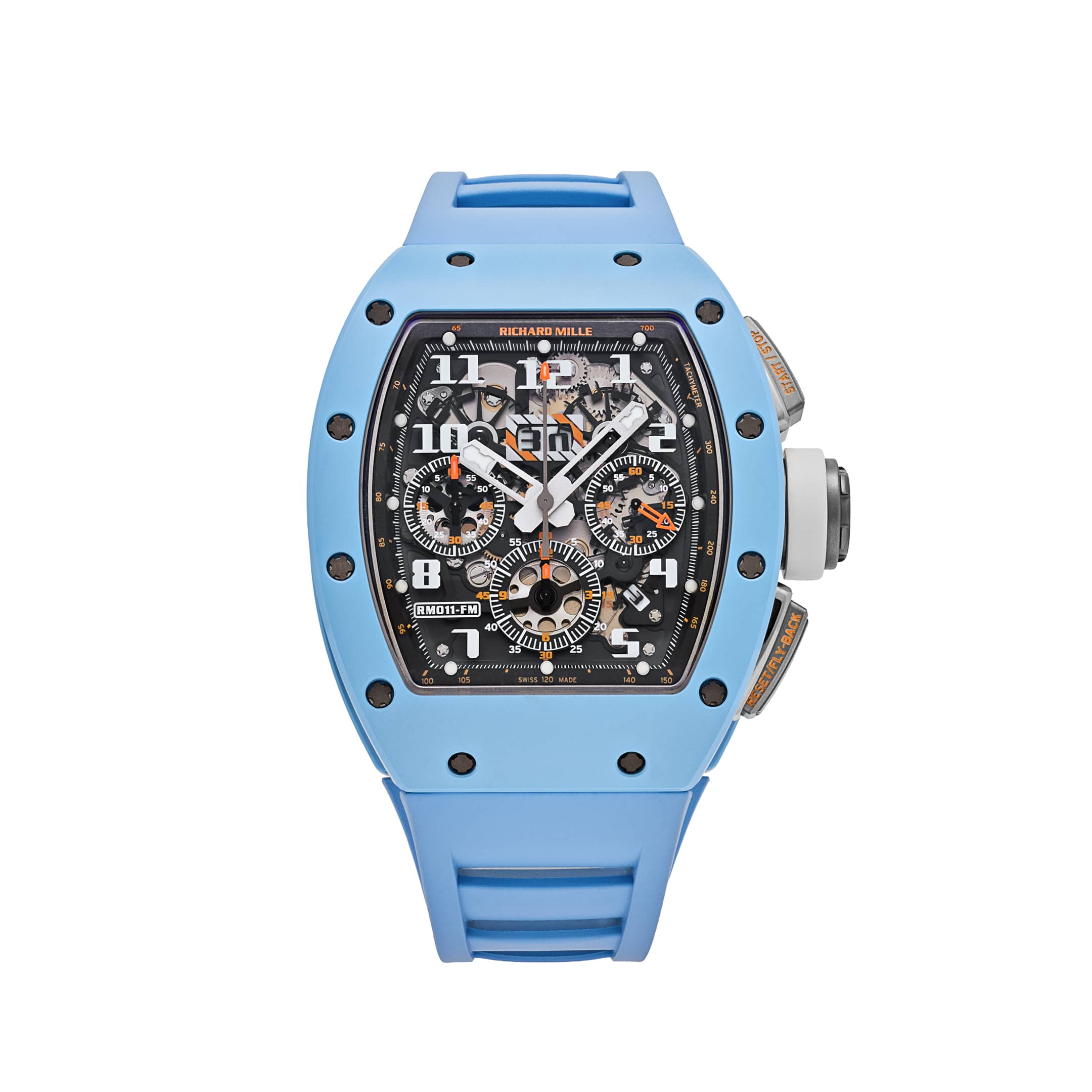Richard Mille RM 011 Baby Blue Ceramic Felipe Massa Last Limited Edition of 50