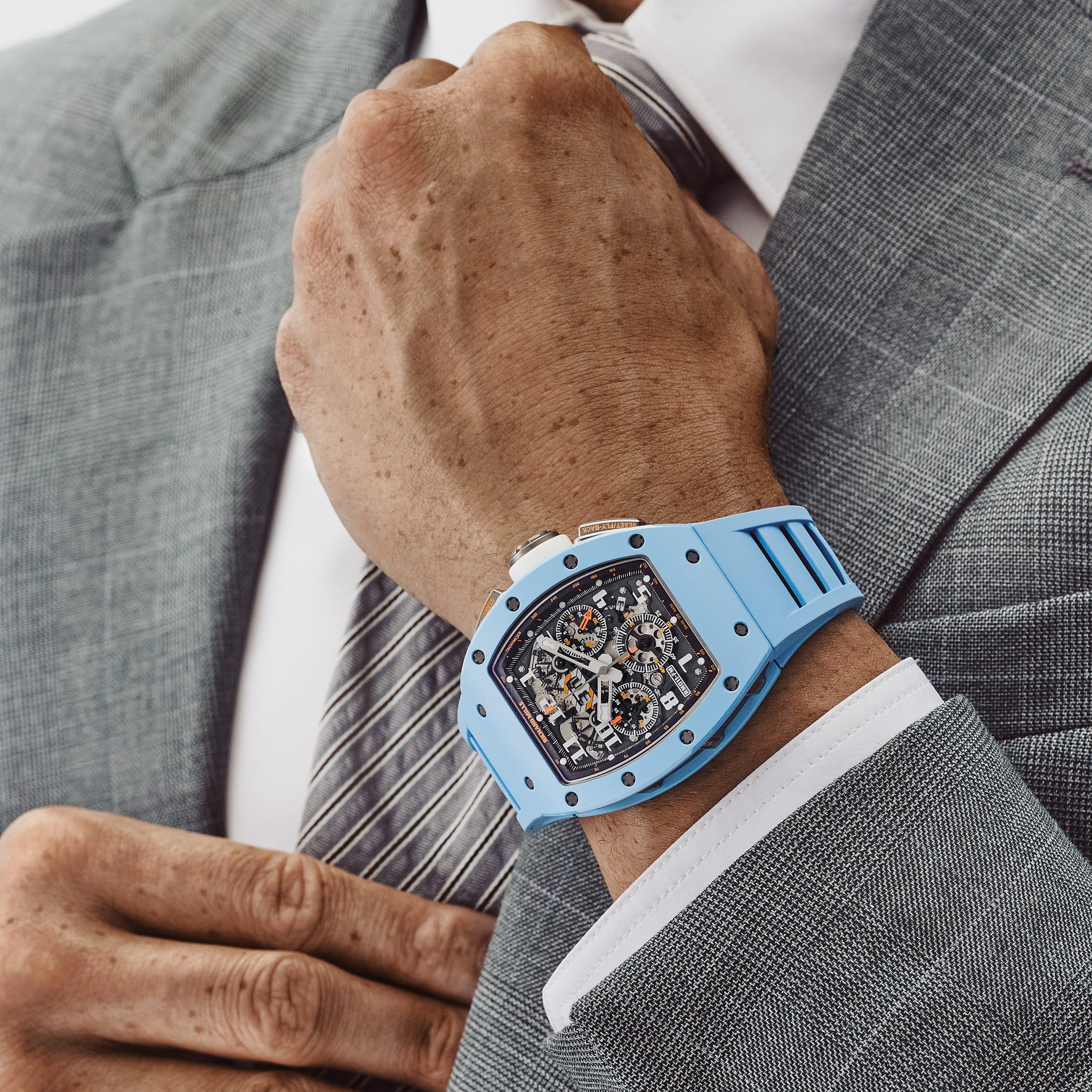 Richard Mille RM 011 Baby Blue Ceramic Felipe Massa Last Limited Edition of 50