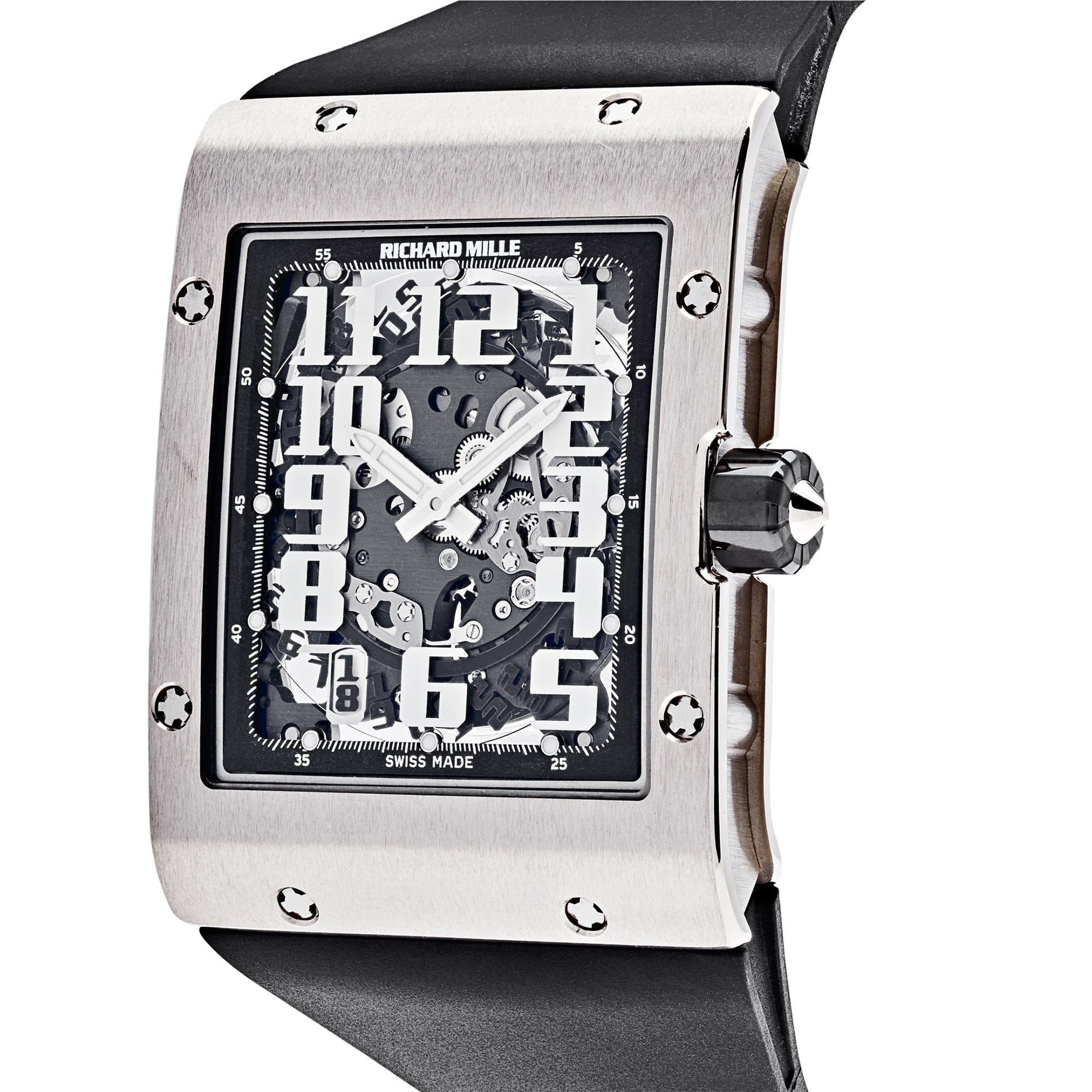 Luxury Watch Richard Mille Ultra Thin White Gold RM016 Wrist Aficionado