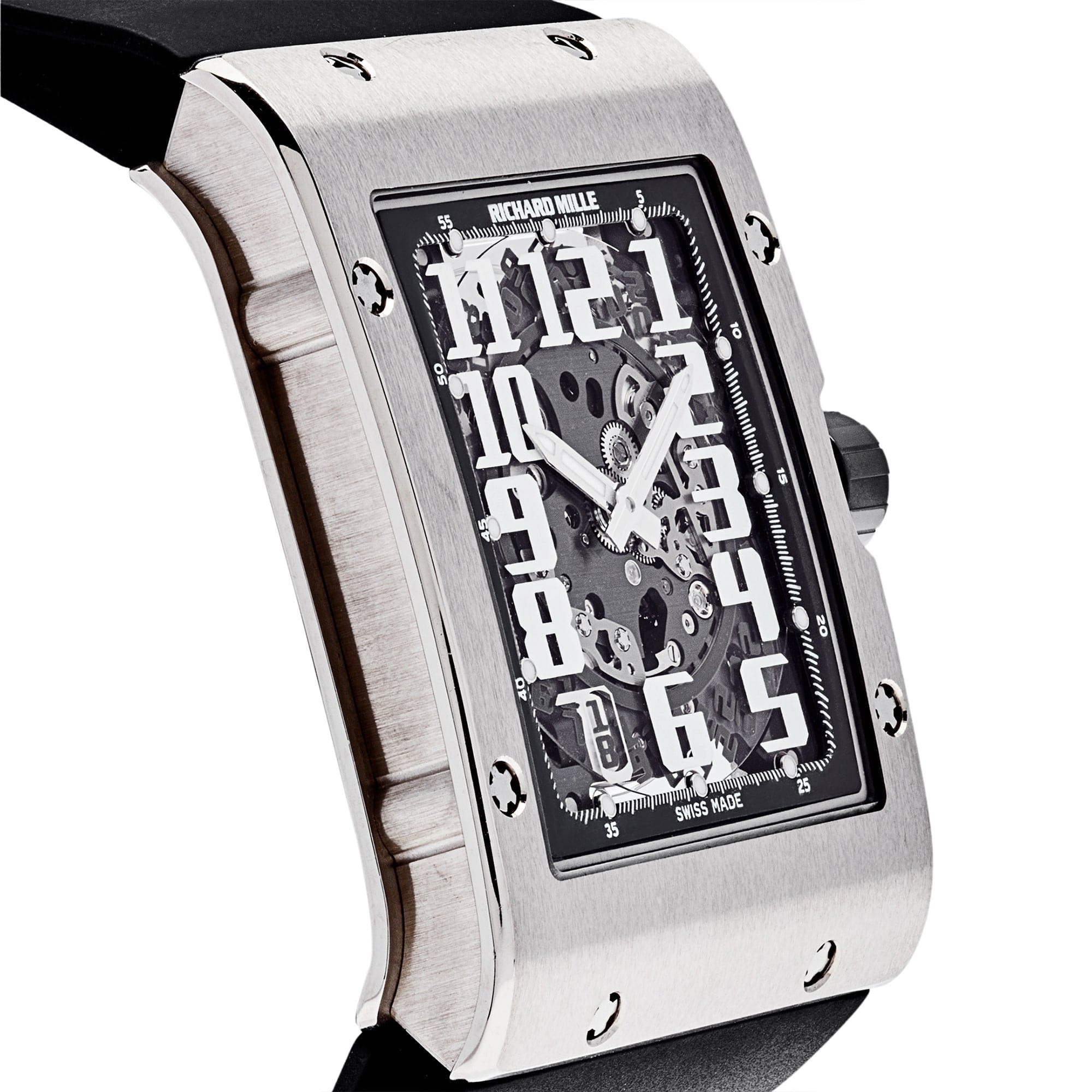 Luxury Watch Richard Mille Ultra Thin White Gold RM016 Wrist Aficionado