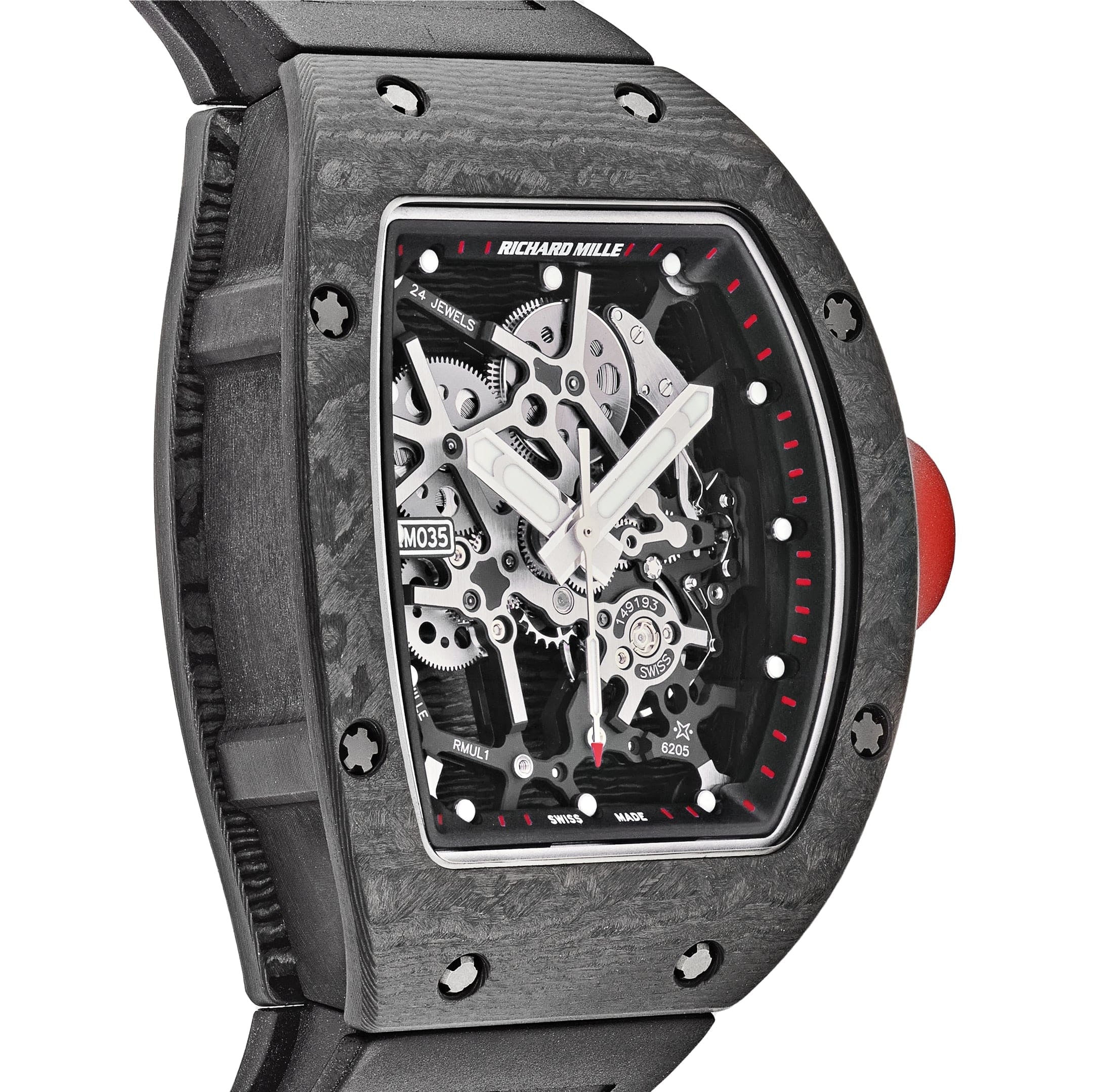 Luxury Watch Richard Mille Ultimate Edition NTPT Carbon RM035 Wrist Aficionado