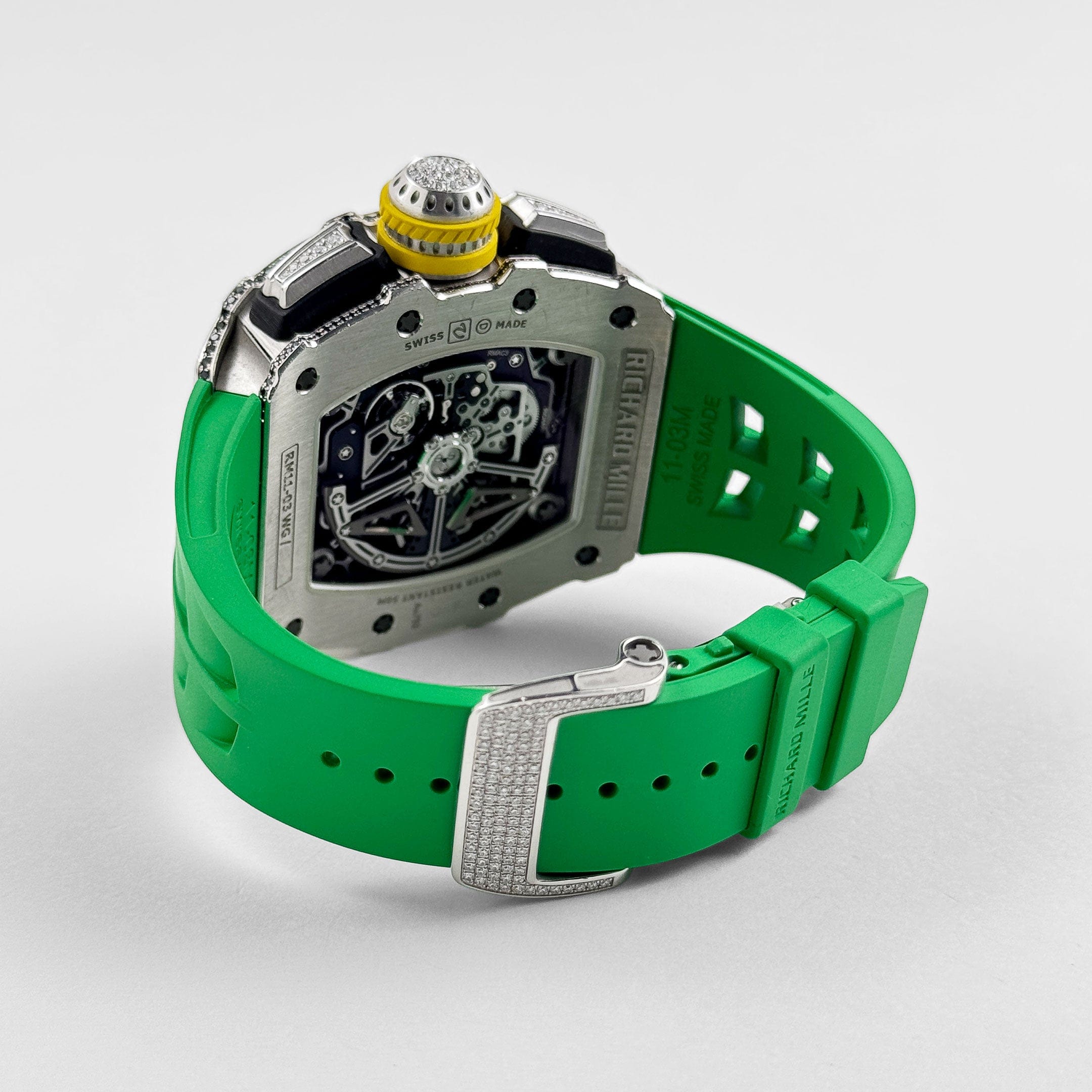 Richard Mille RM 11-03 Flyback Chronograph White Gold Diamond Bezel (2019)