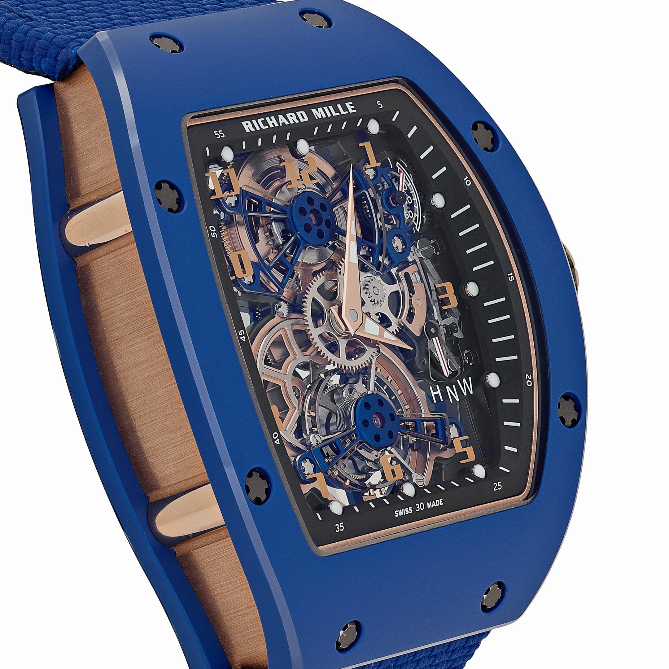 Richard Mille RM 17-02 Blue Ceramic Rose Gold Tourbillon