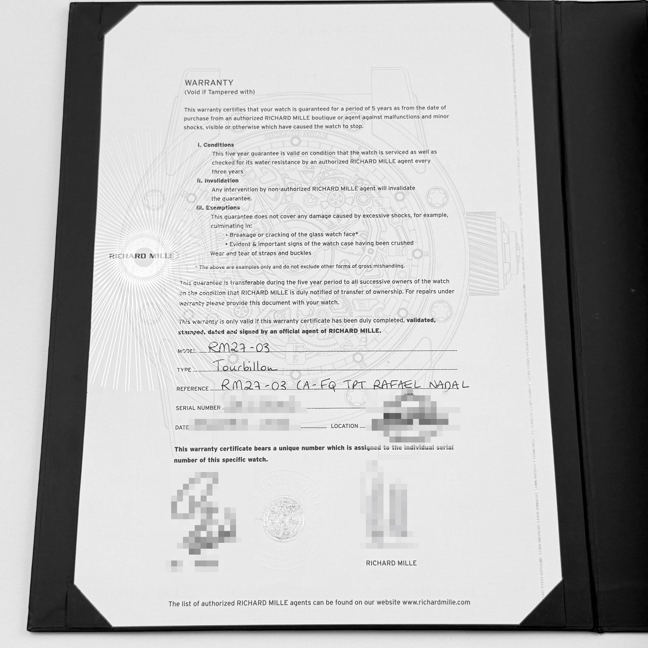 Richard Mille RM 27-03 Tourbillon Rafael Nadal Red Yellow Quartz TPT (2018)