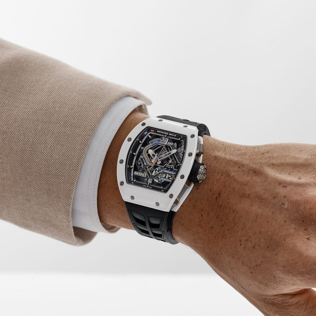 Richard Mille RM 30-01 Declutchable Rotor White Ceramic (2025)