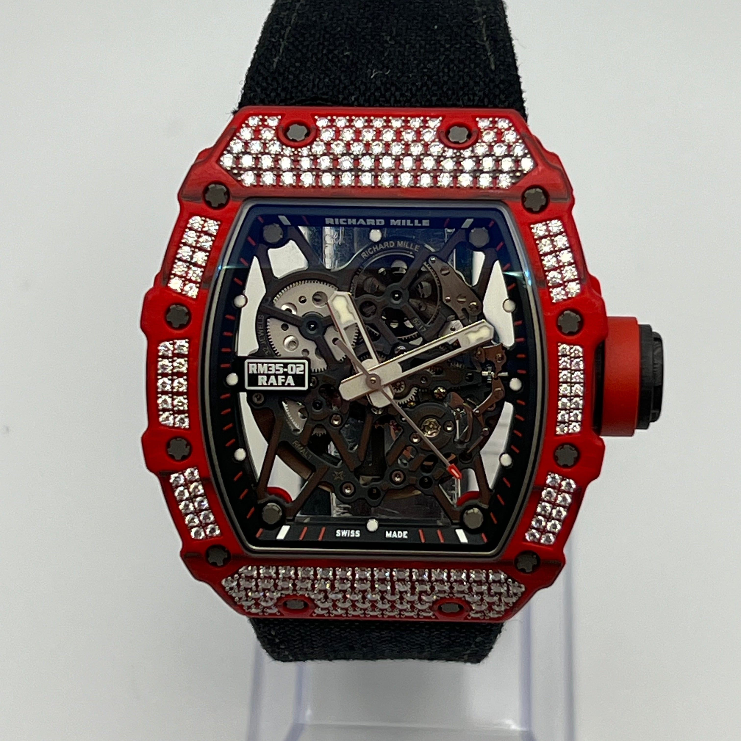 Richard Mille RM 35-02 'Rafa' Rafael Nadal Diamond Set Red Quartz TPT