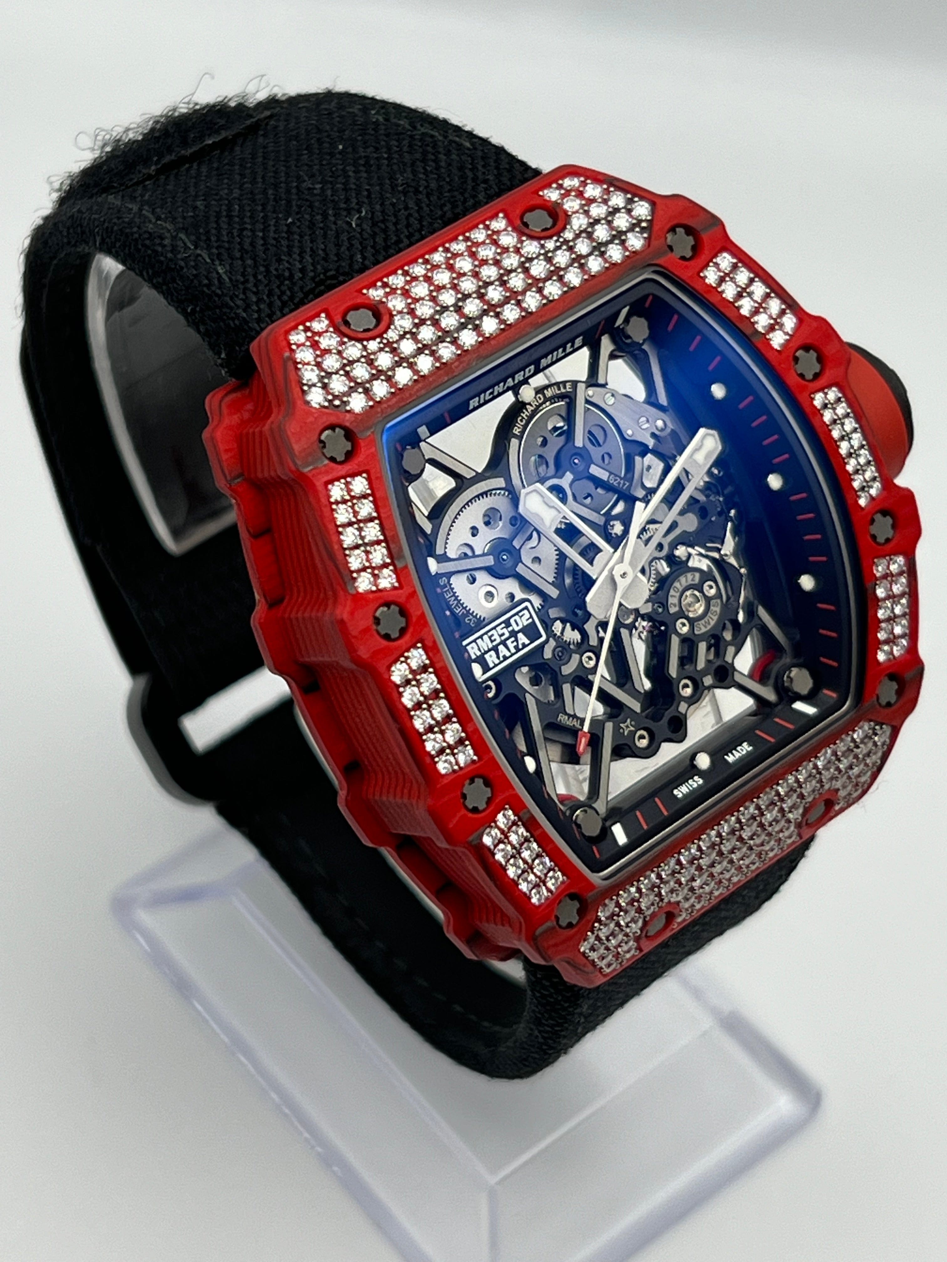 Richard Mille RM 35-02 'Rafa' Rafael Nadal Diamond Set Red Quartz TPT