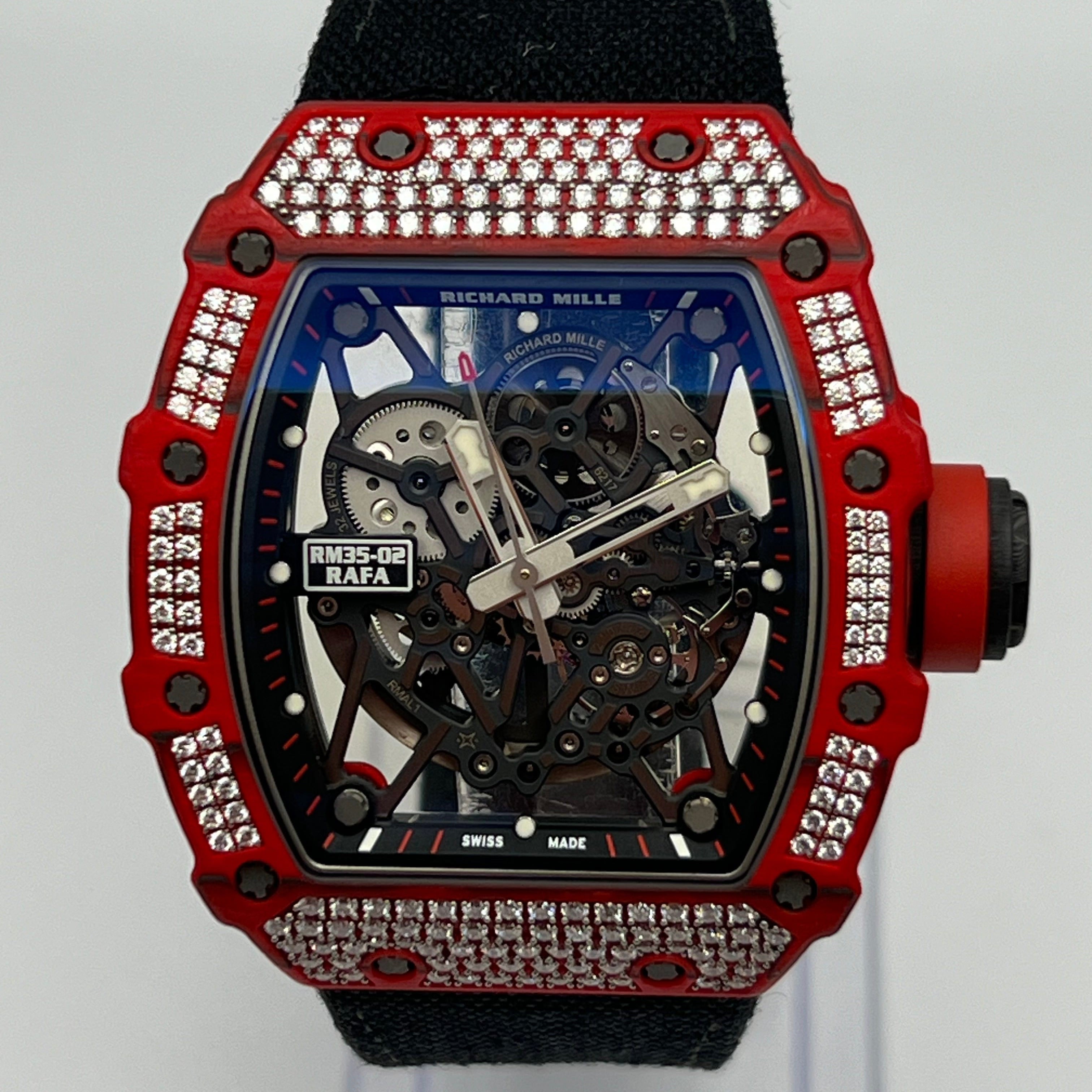 Richard Mille RM 35-02 'Rafa' Rafael Nadal Diamond Set Red Quartz TPT
