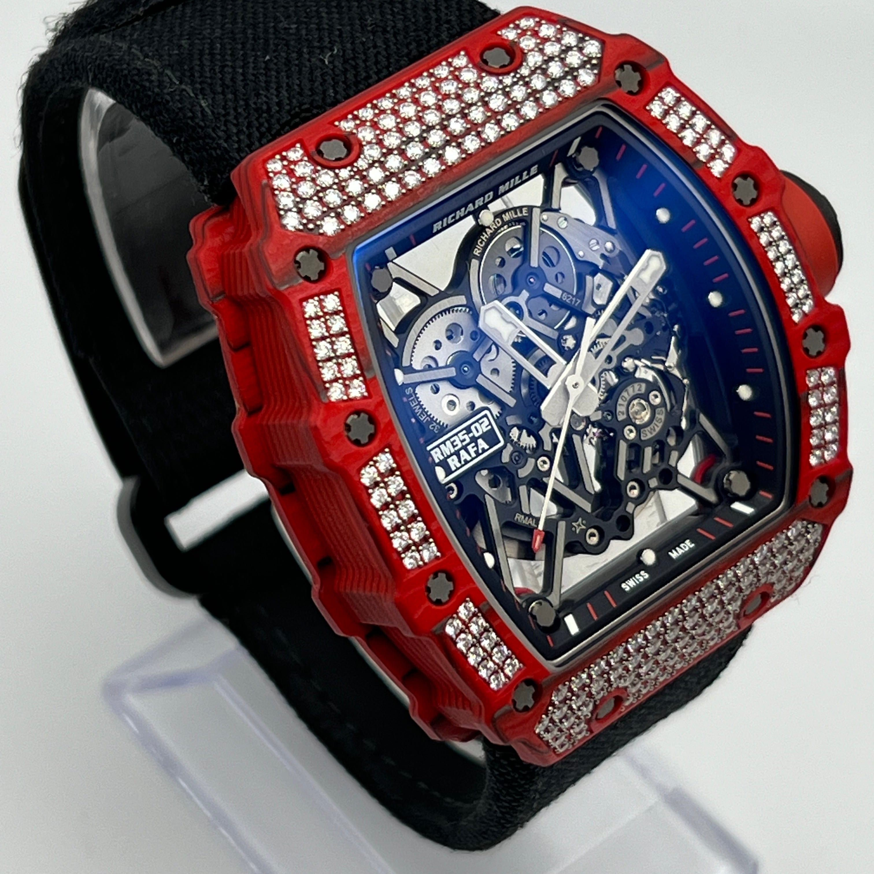 Richard Mille RM 35-02 'Rafa' Rafael Nadal Diamond Set Red Quartz TPT