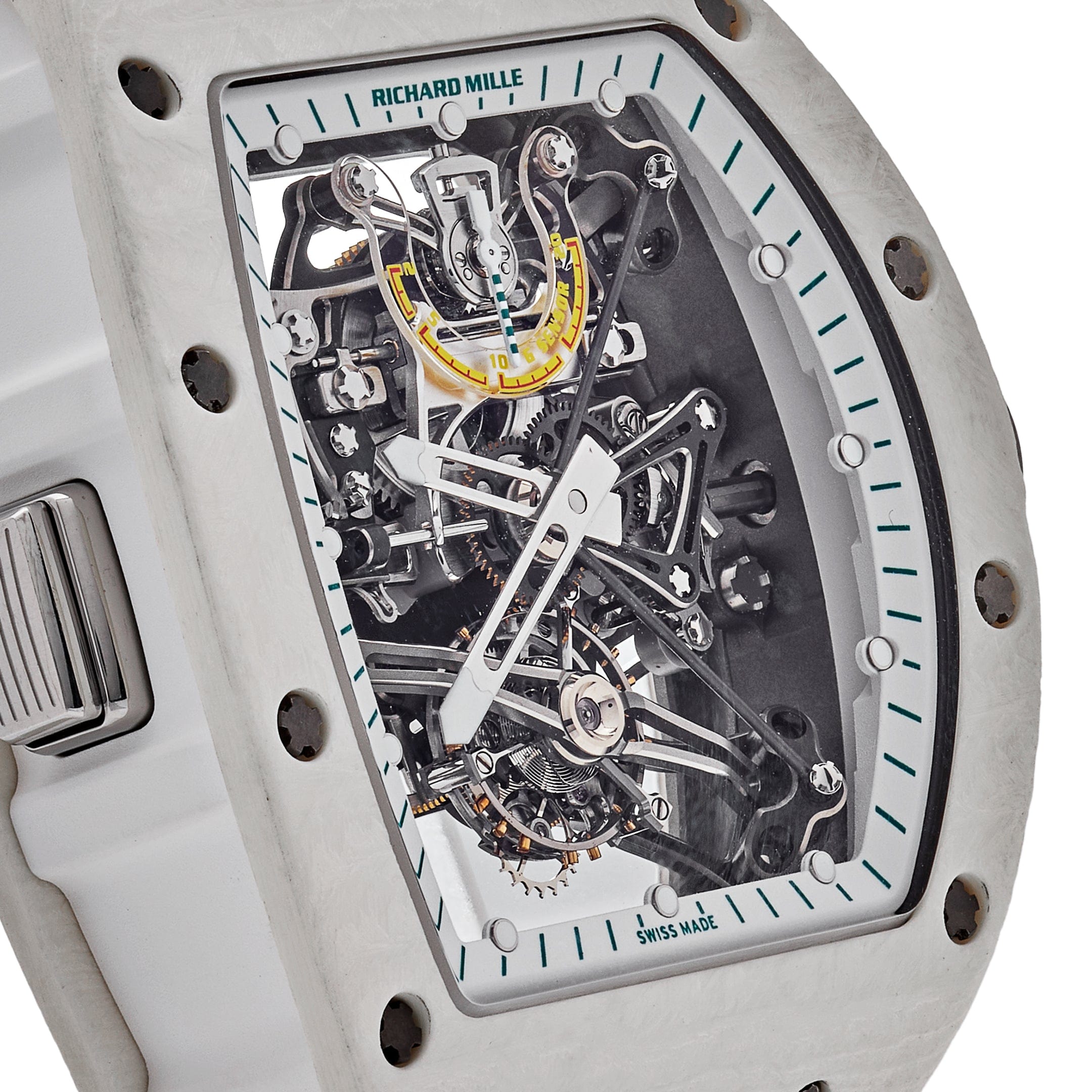Luxury Watch Richard Mille Tourbillon RM 38-01 'Bubba Watson White Quartz TPT' Titanium Limited Edition of 50 Pieces Wrist Aficionado