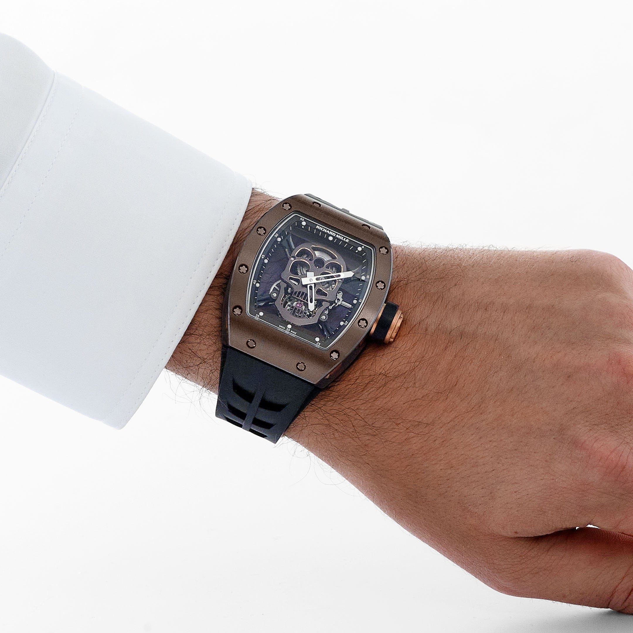 Richard Mille RM 52-01 'Skull' Brown Ceramic Rose Gold Limited Edition of 6