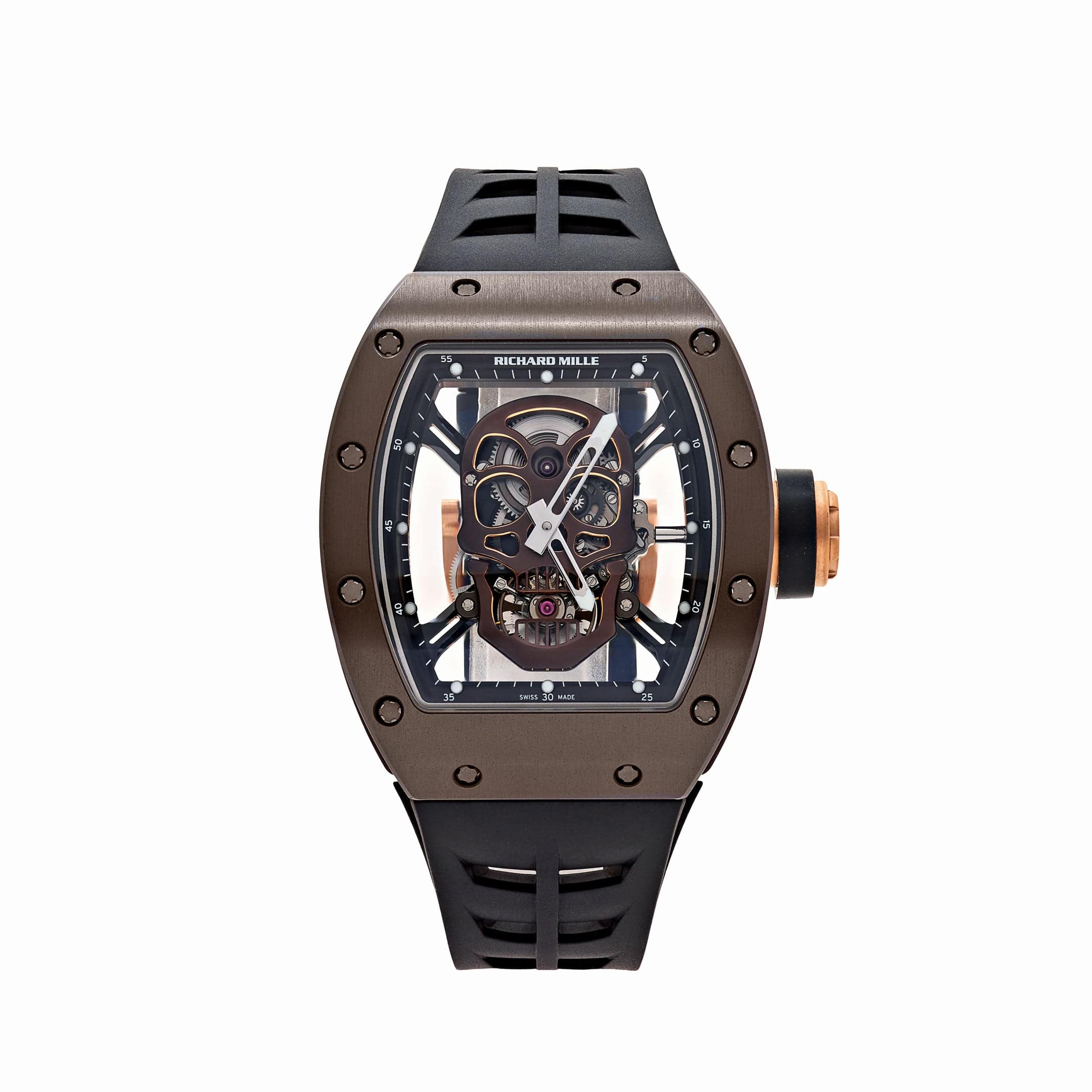 Richard Mille RM 52-01 'Skull' Brown Ceramic Rose Gold Limited Edition of 6