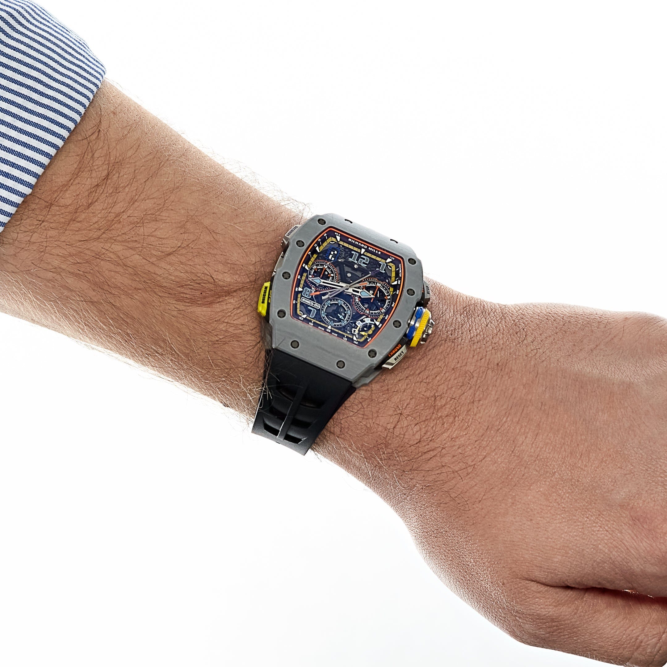 Richard Mille RM 65-01 Automatic Split-Seconds Chronograph Carbon TPT Skeleton Dial (2024)