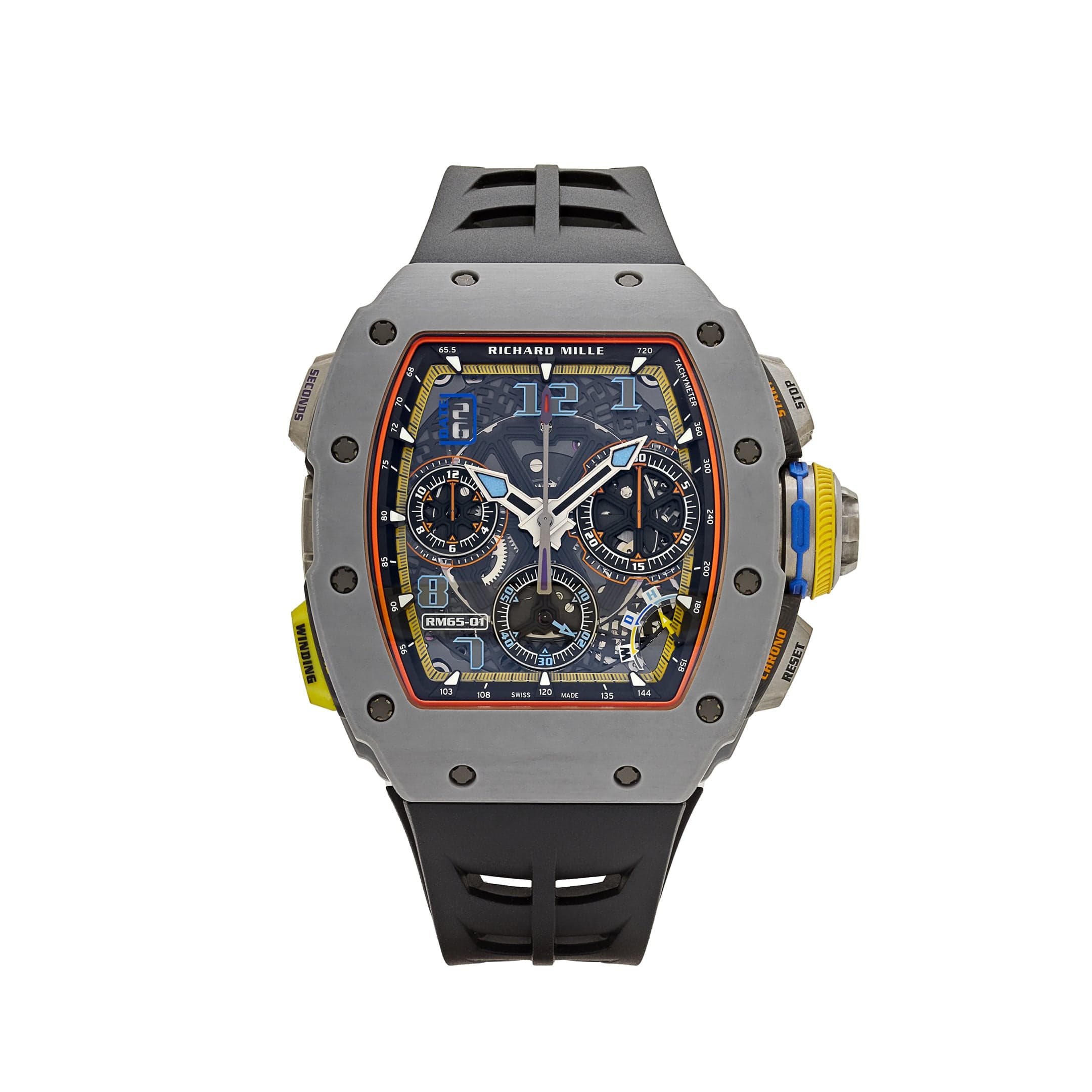 Richard Mille RM 65-01 Automatic Split-Seconds Chronograph Carbon TPT Skeleton Dial (2024)
