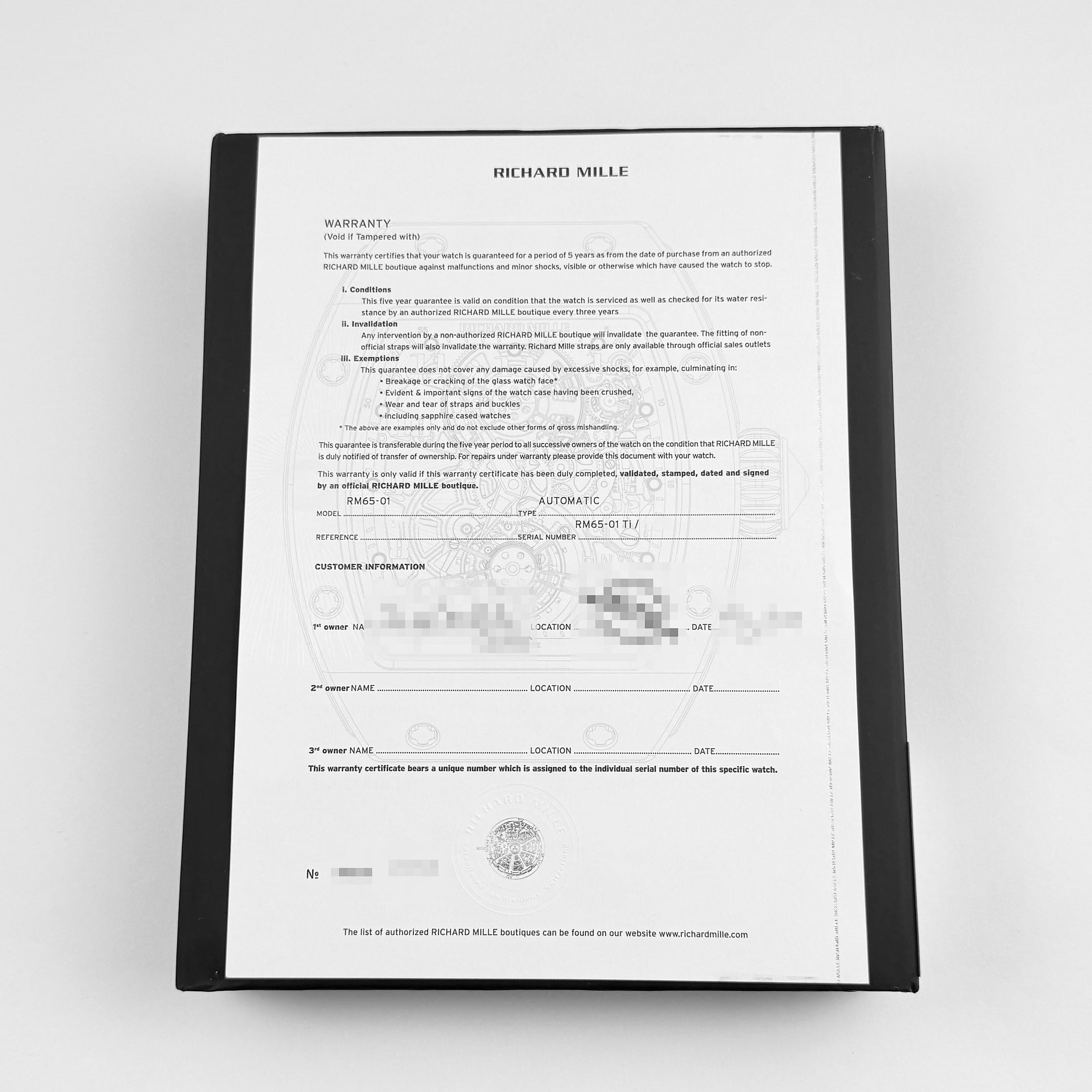 Richard Mille RM 65-01 Automatic Split-Seconds Chronograph Titanium (2024)