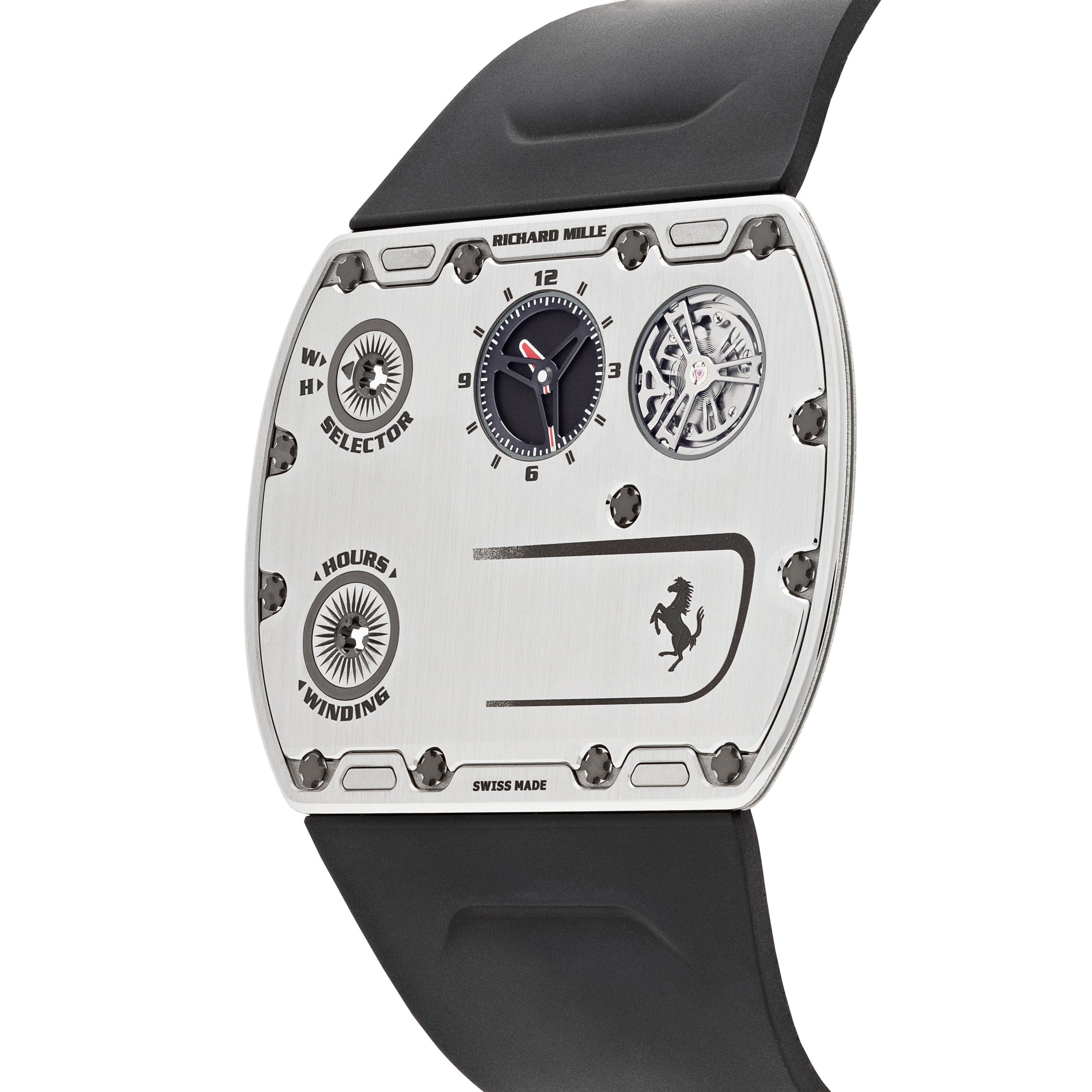 Richard Mille RM UP-01 Ferrari Ultraflat Titanium Silver Dial Limited Edition