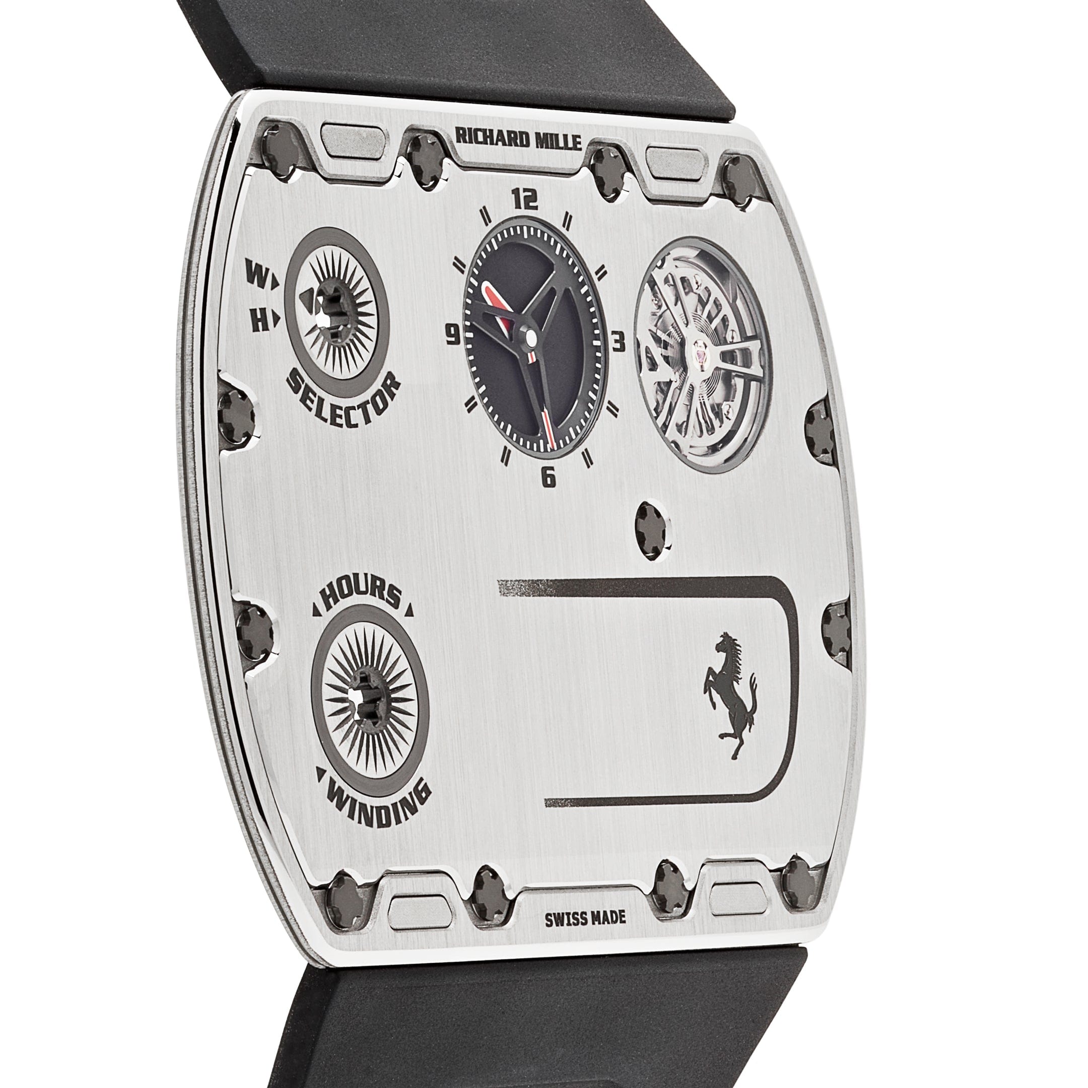Richard Mille RM UP-01 Ferrari Ultraflat Titanium Silver Dial Limited Edition