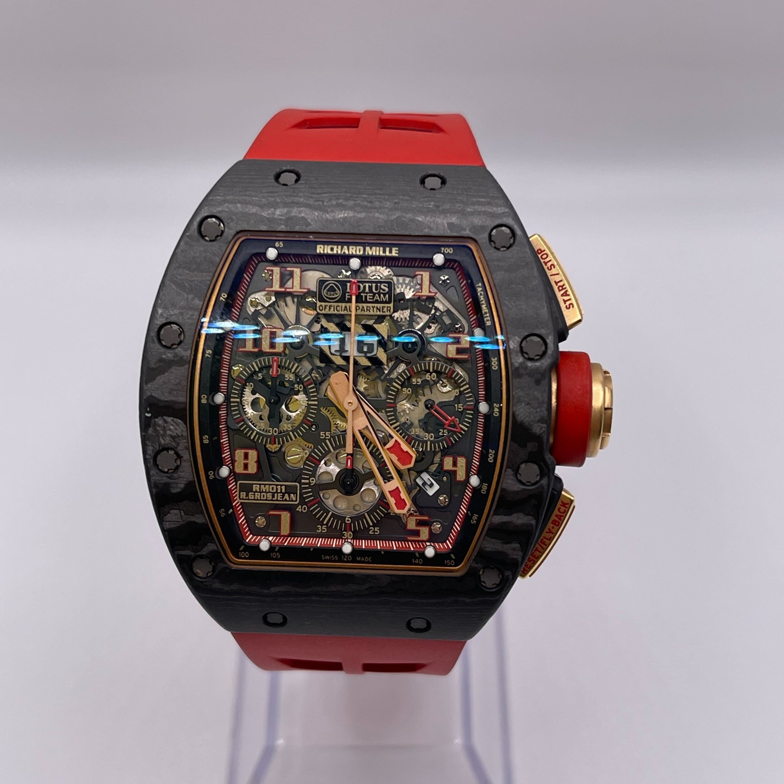 Richard Mille Romain Grosjean Lotus F1 Carbon Rose Gold RM011 Wrist Aficionado