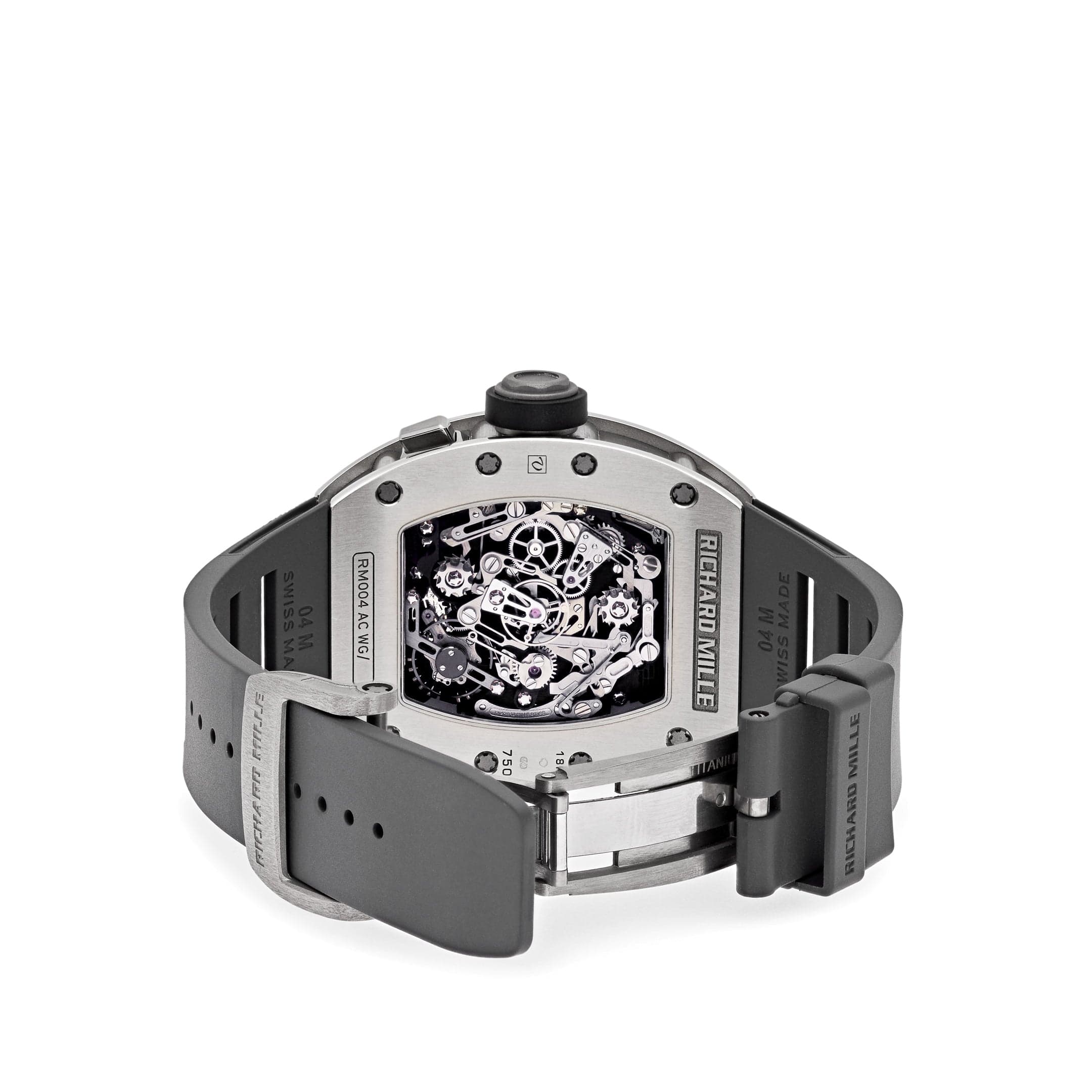 Luxury Watch Richard Mille Split Second Chronograph White Gold RM004 Wrist Aficionado
