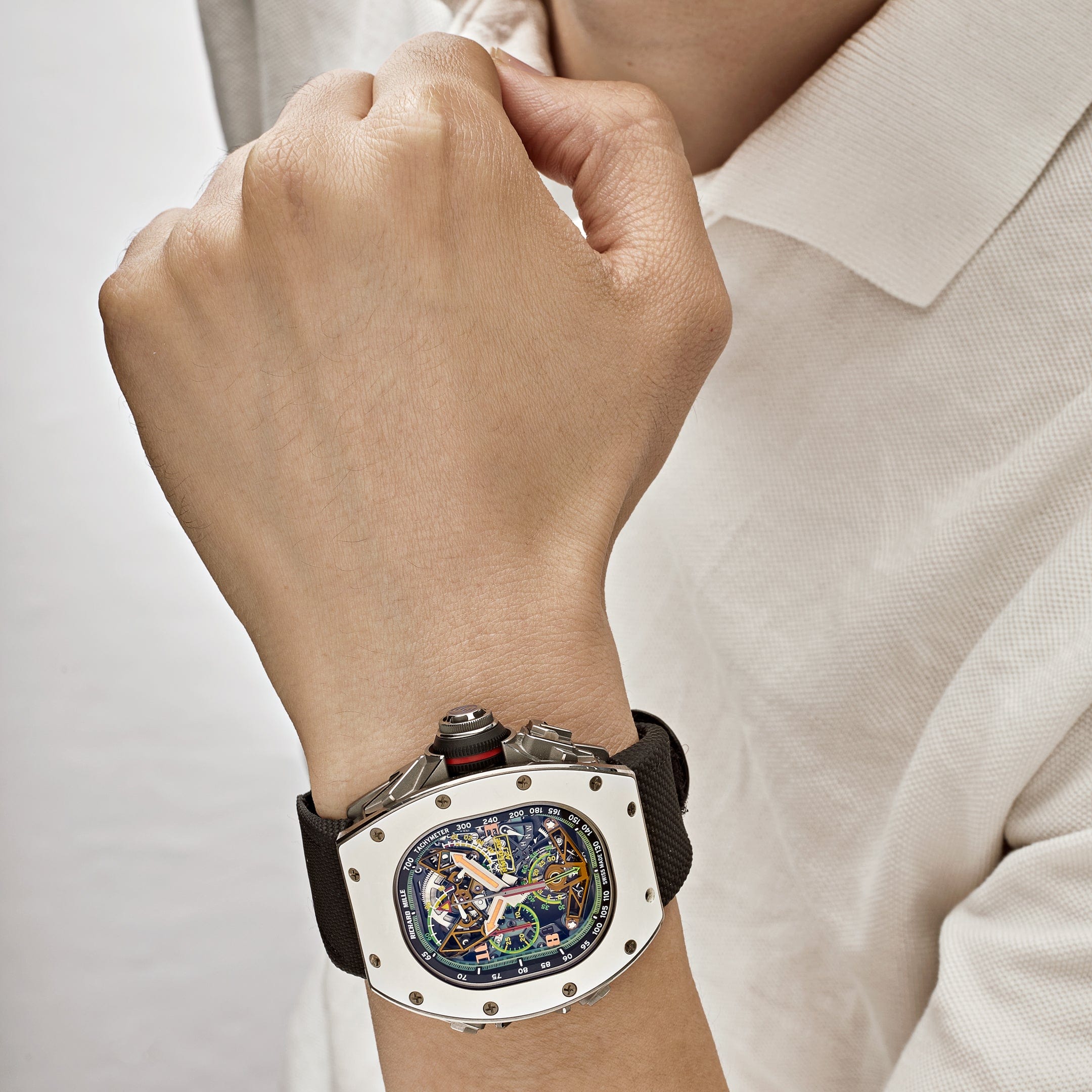 Richard Mille Tourbillon Split-Seconds Chronograph Airbus Titanium/Aluminum LE RM50-02 Wrist Aficionado