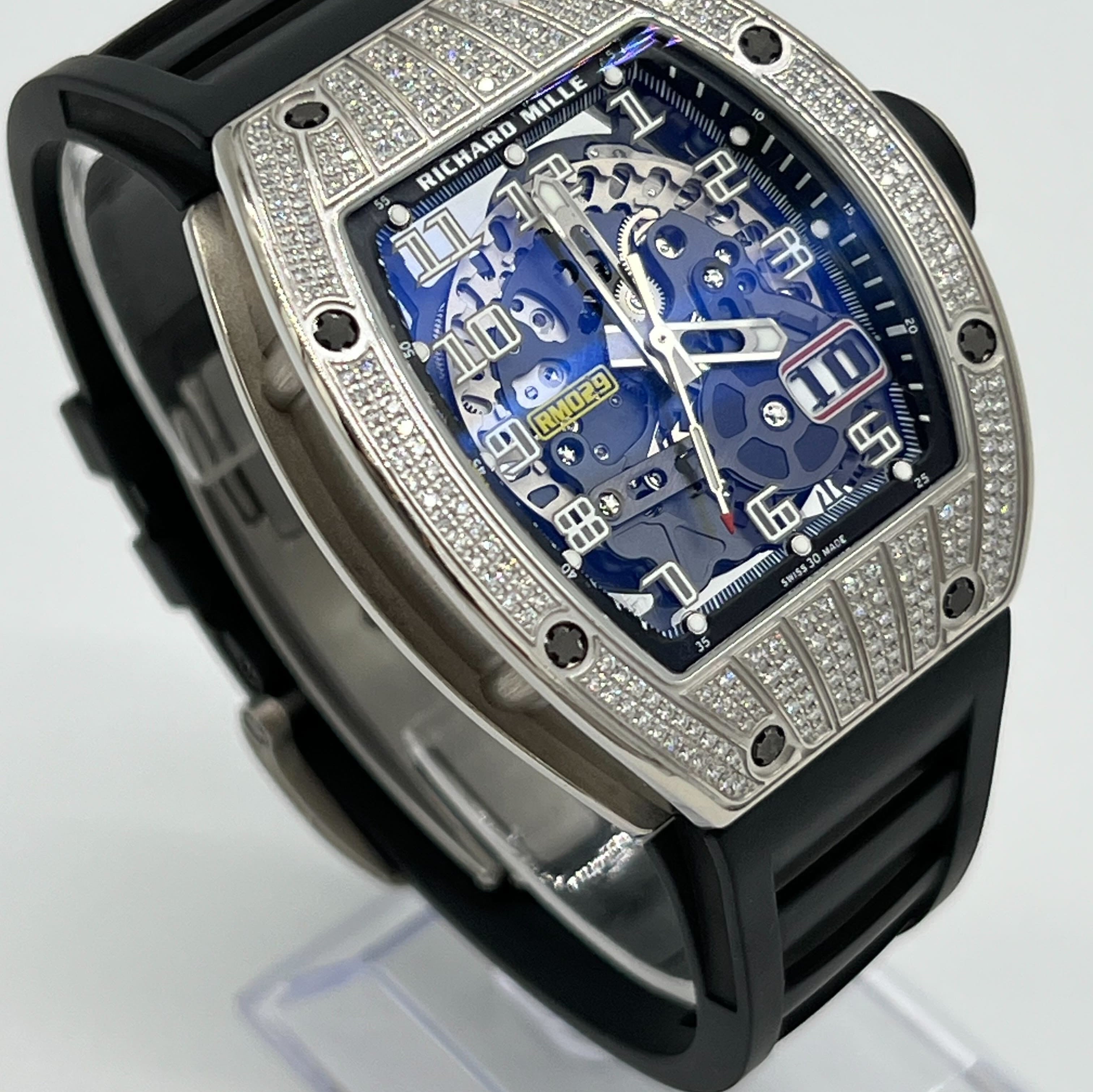 Richard Mille White Gold Diamonds RM029 Wrist Aficionado