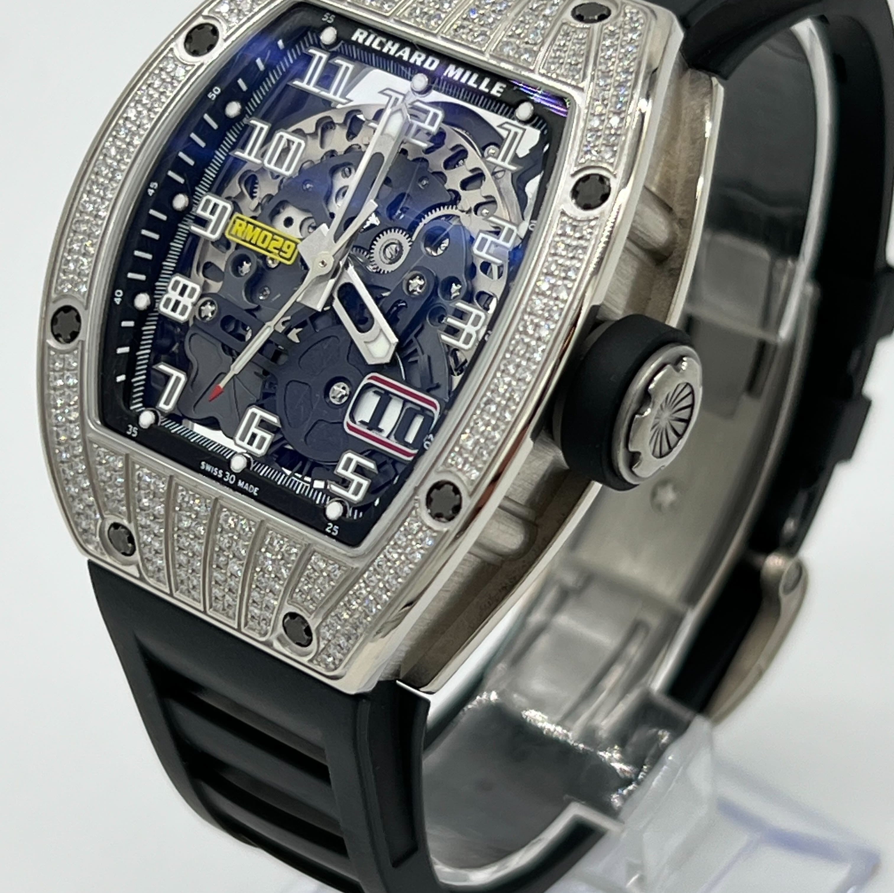 Richard Mille White Gold Diamonds RM029 Wrist Aficionado