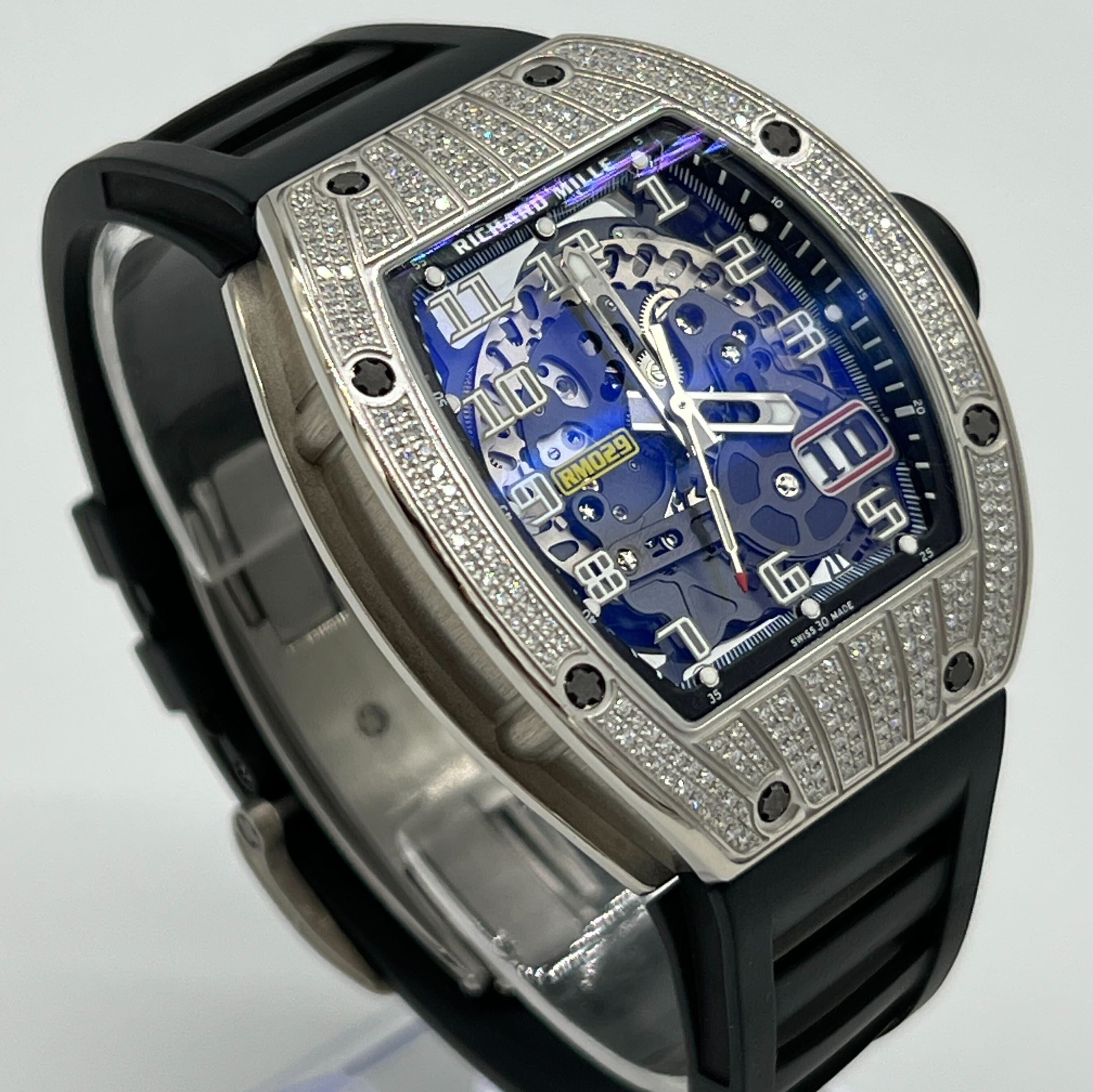 Richard Mille White Gold Diamonds RM029 Wrist Aficionado