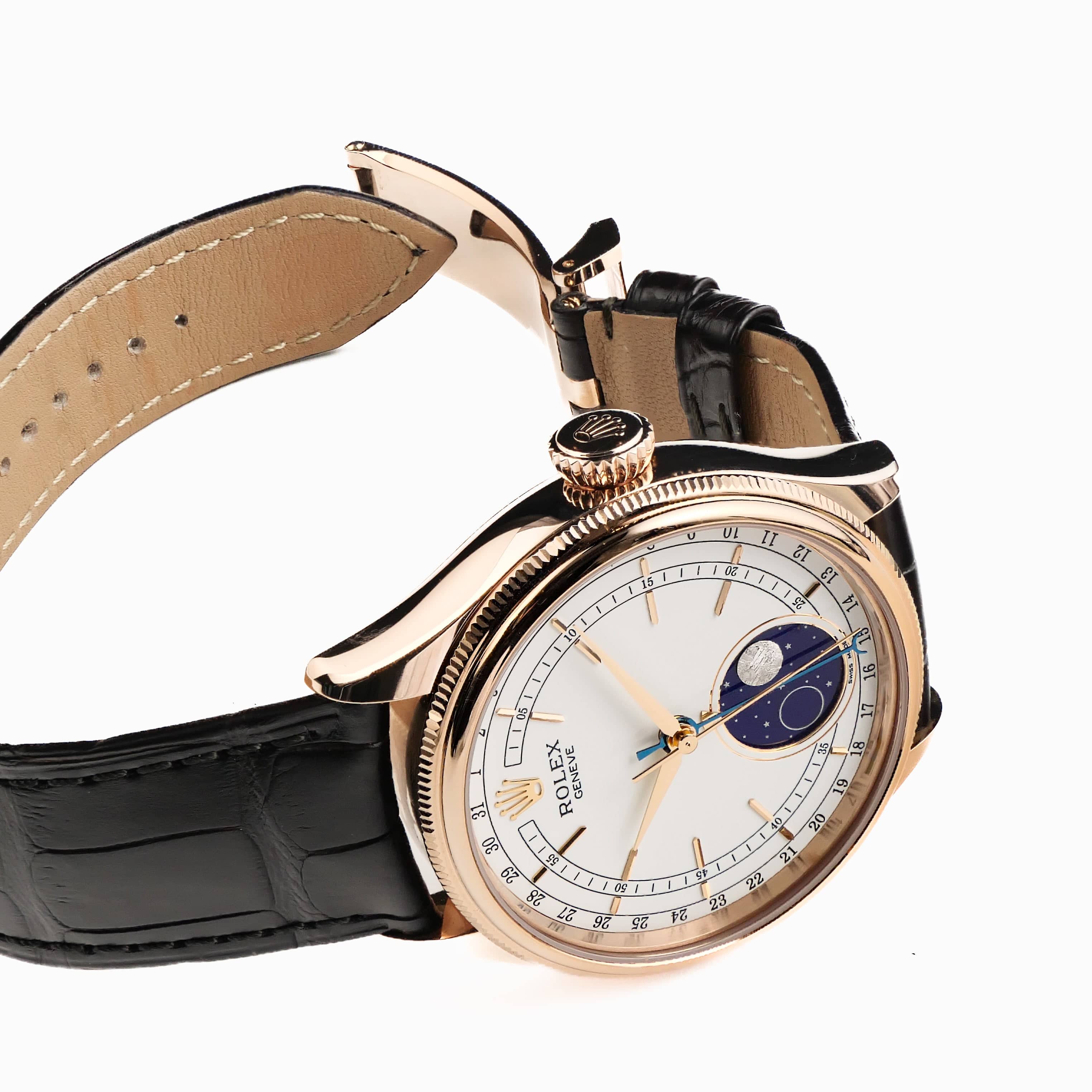 Rolex Cellini Moonphase 50535 Rose Gold White Dial (2021)