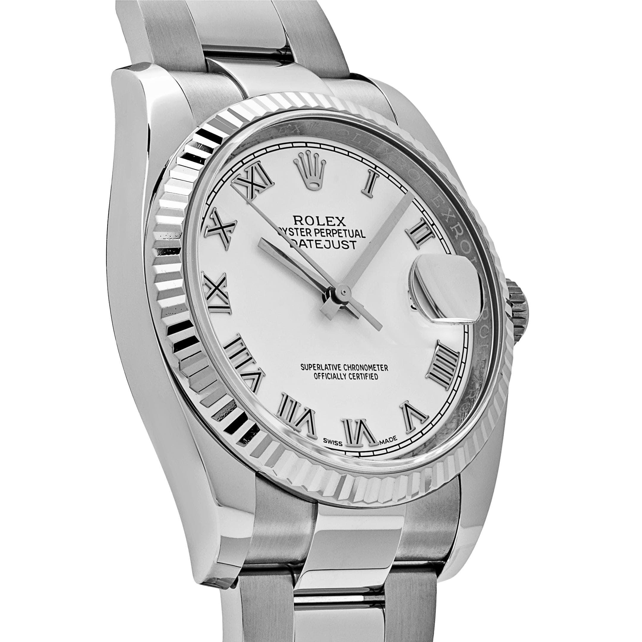 Rolex Datejust 116234 Stainless Steel and White Gold White Dial (2018)
