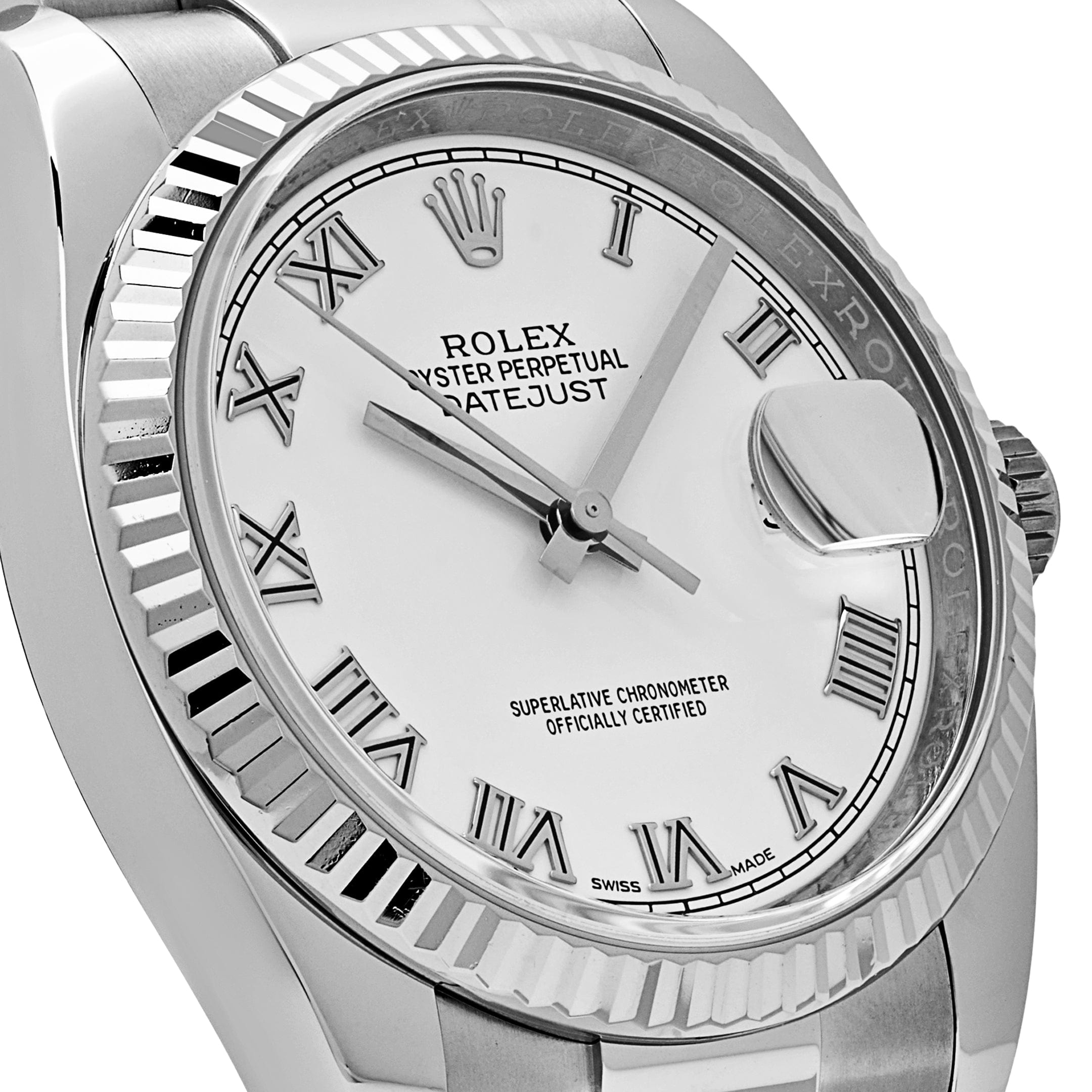 Rolex Datejust 116234 Stainless Steel and White Gold White Dial (2018)